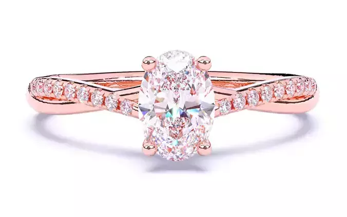 Solitaire Engagement ring 3dm stl renders details 