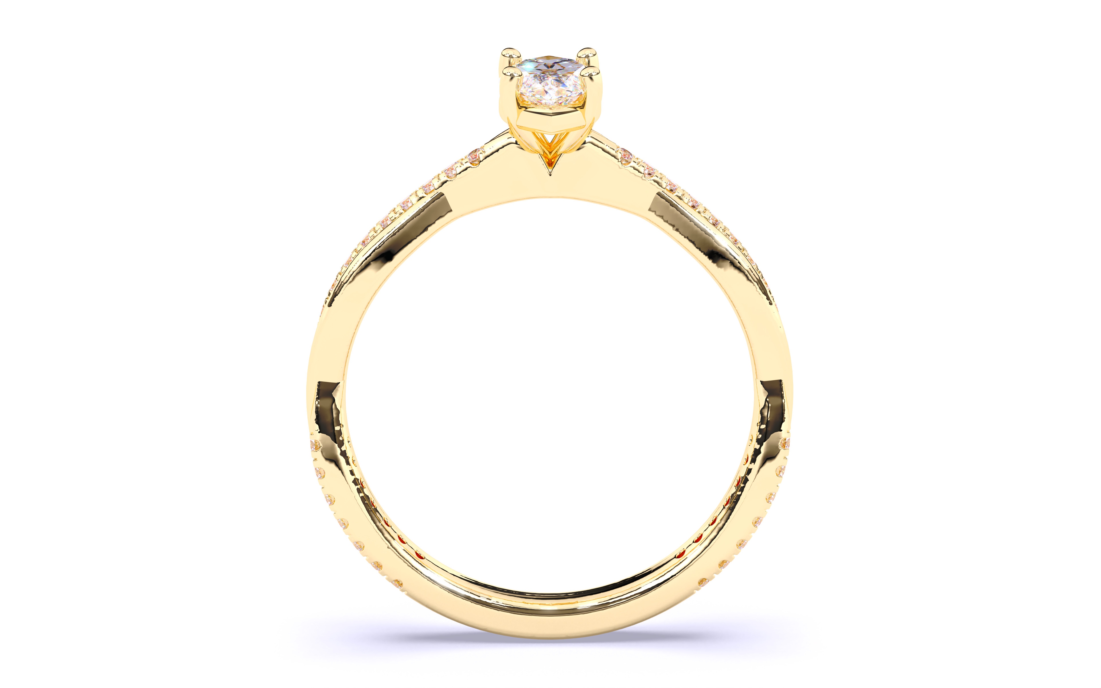 Solitaire Engagement ring 3dm stl renders details 3D print model_6