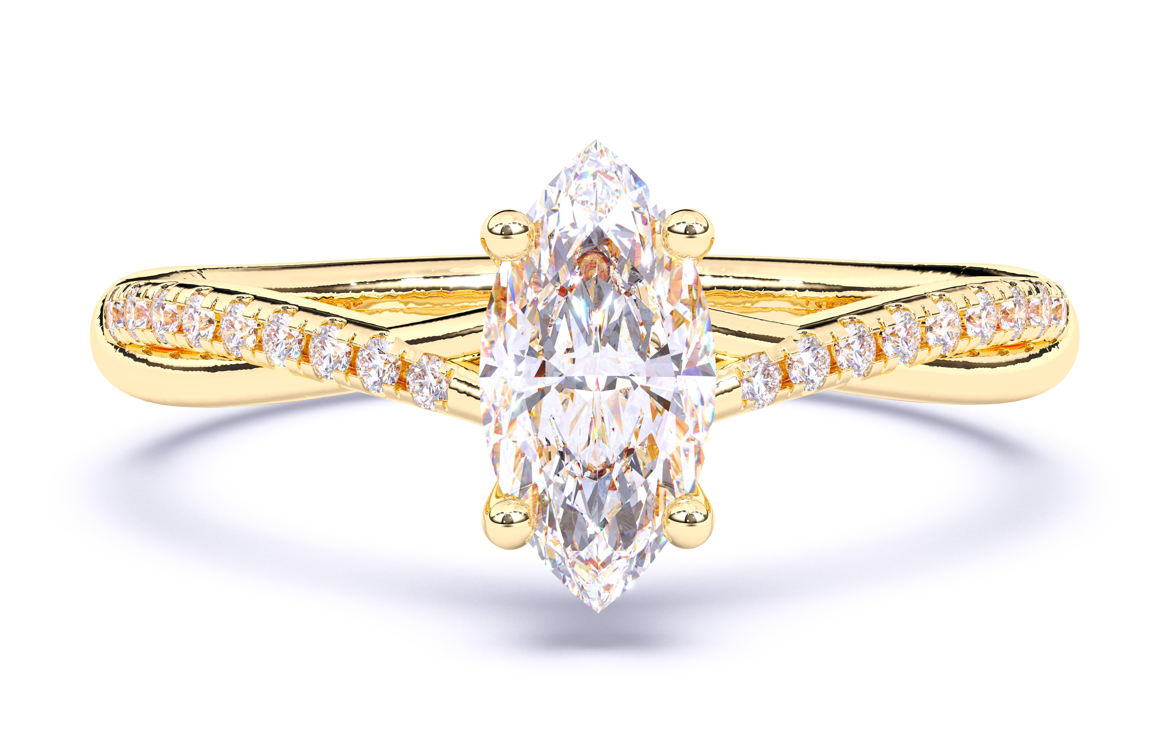 Solitaire Engagement ring 3dm stl renders details 3D print model_16