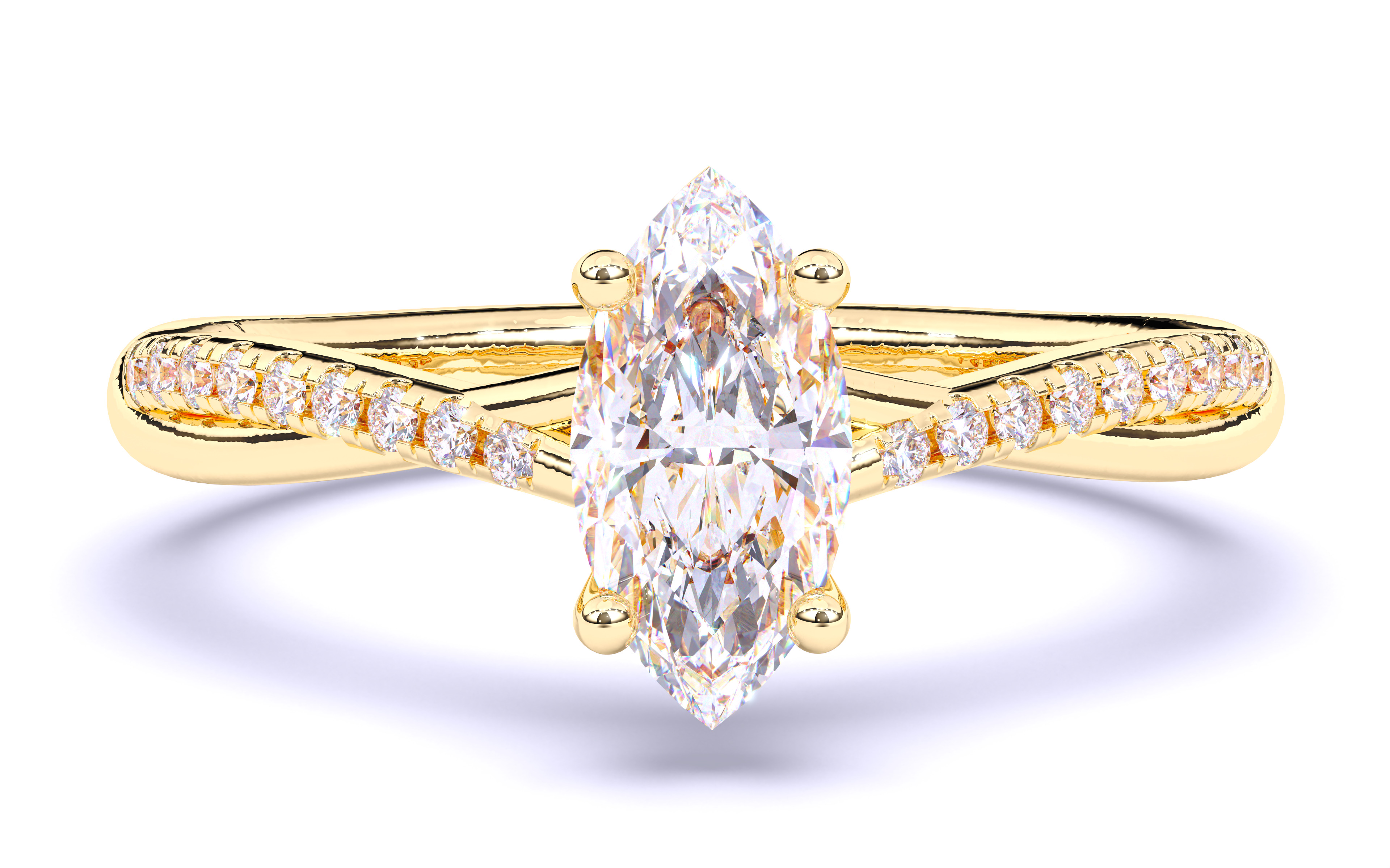 Solitaire Engagement ring 3dm stl renders details 3D print model_17