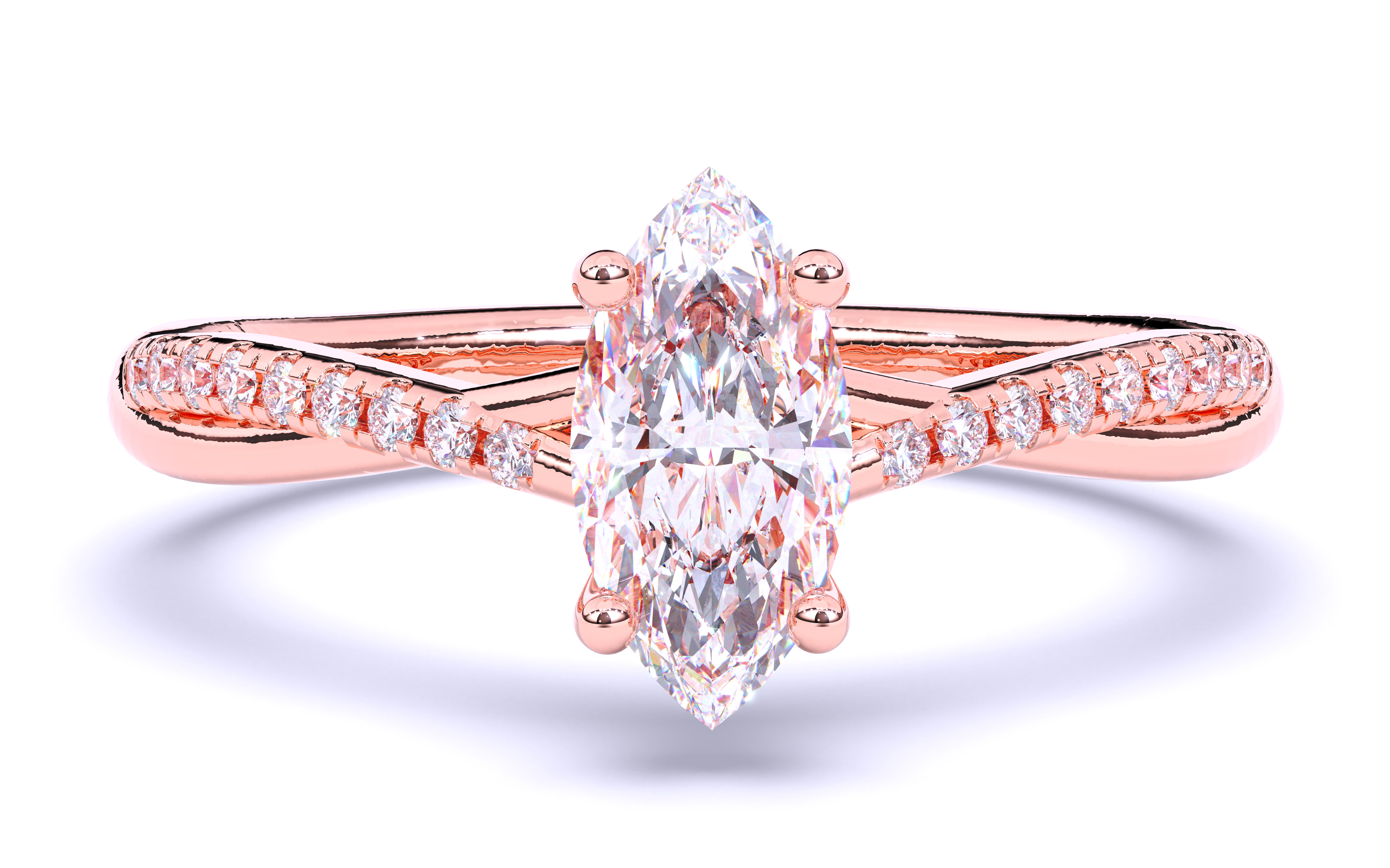 Solitaire Engagement ring 3dm stl renders details 3D print model_13