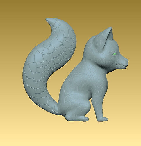 A little fox 3D print model