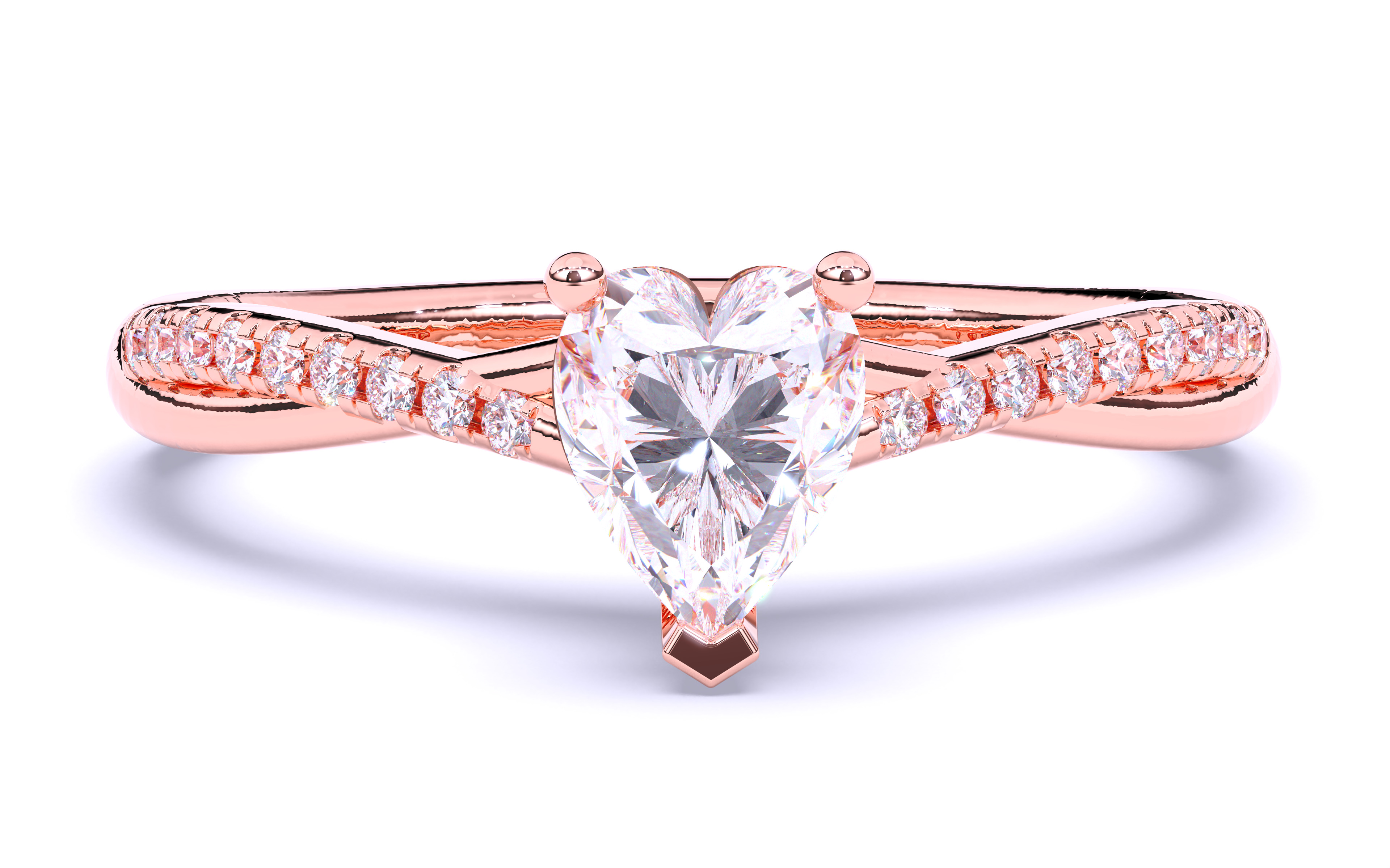 Solitaire Engagement ring 3dm stl renders details  3D print model_13