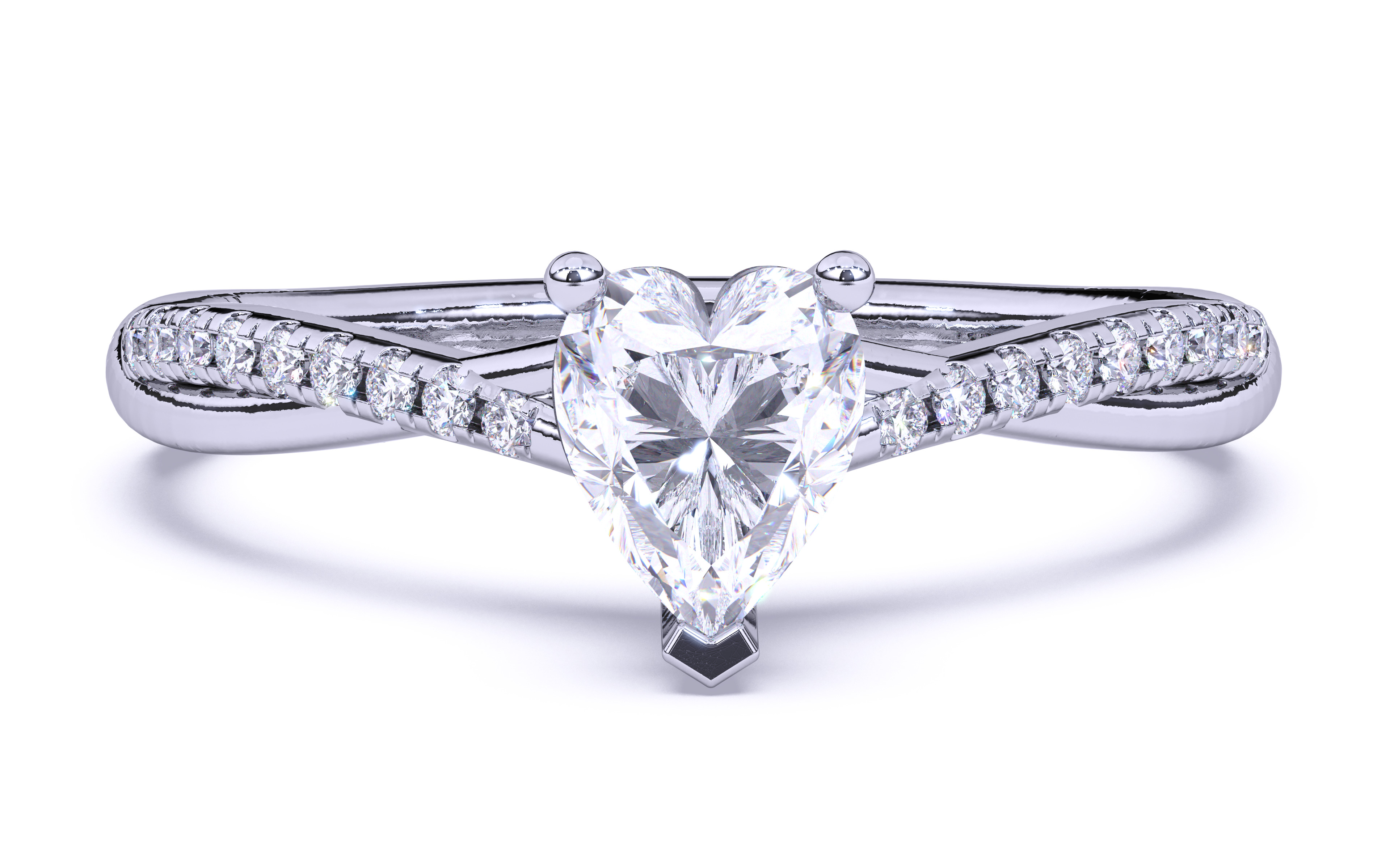 Solitaire Engagement ring 3dm stl renders details  3D print model_15