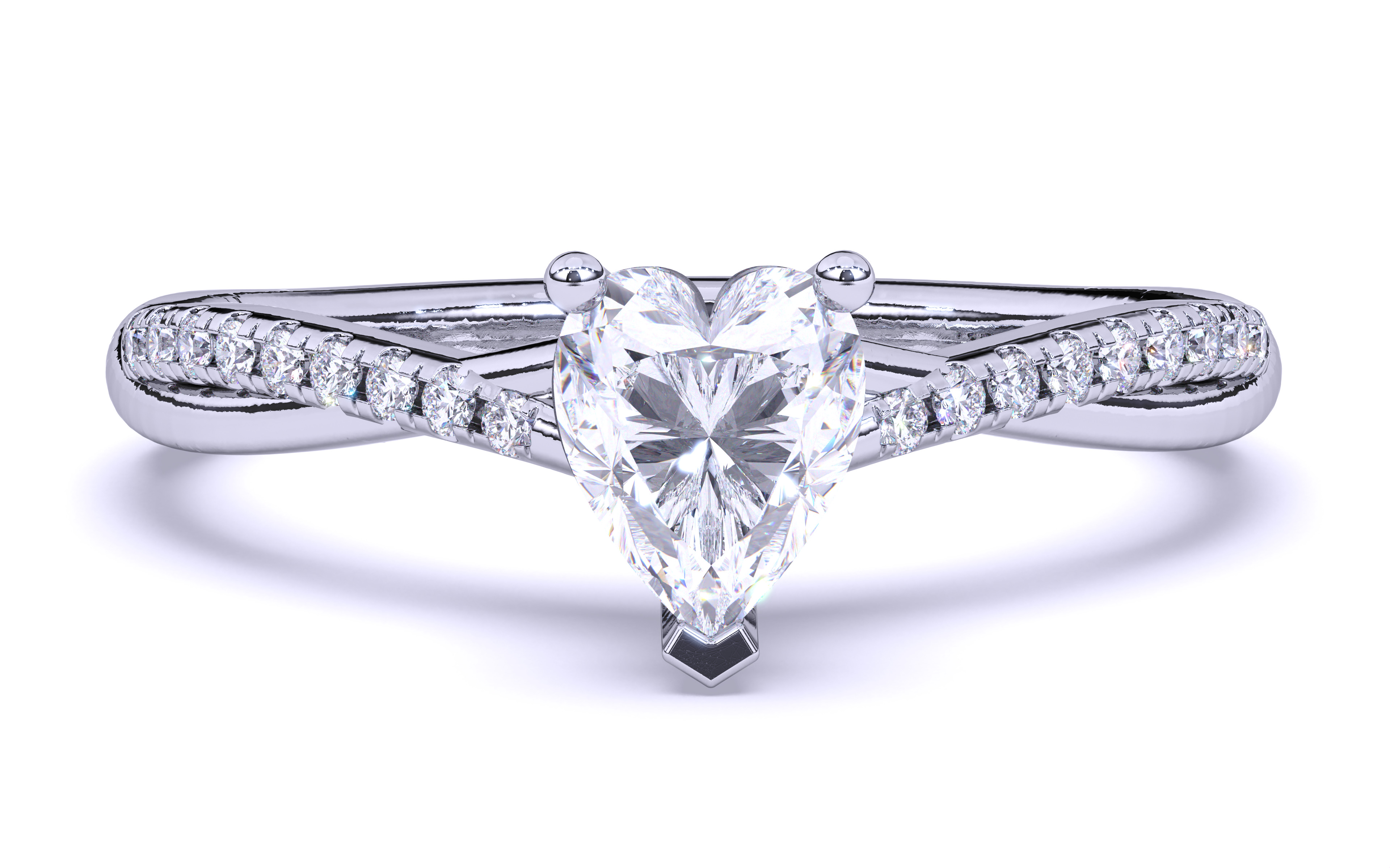 Solitaire Engagement ring 3dm stl renders details  3D print model_14