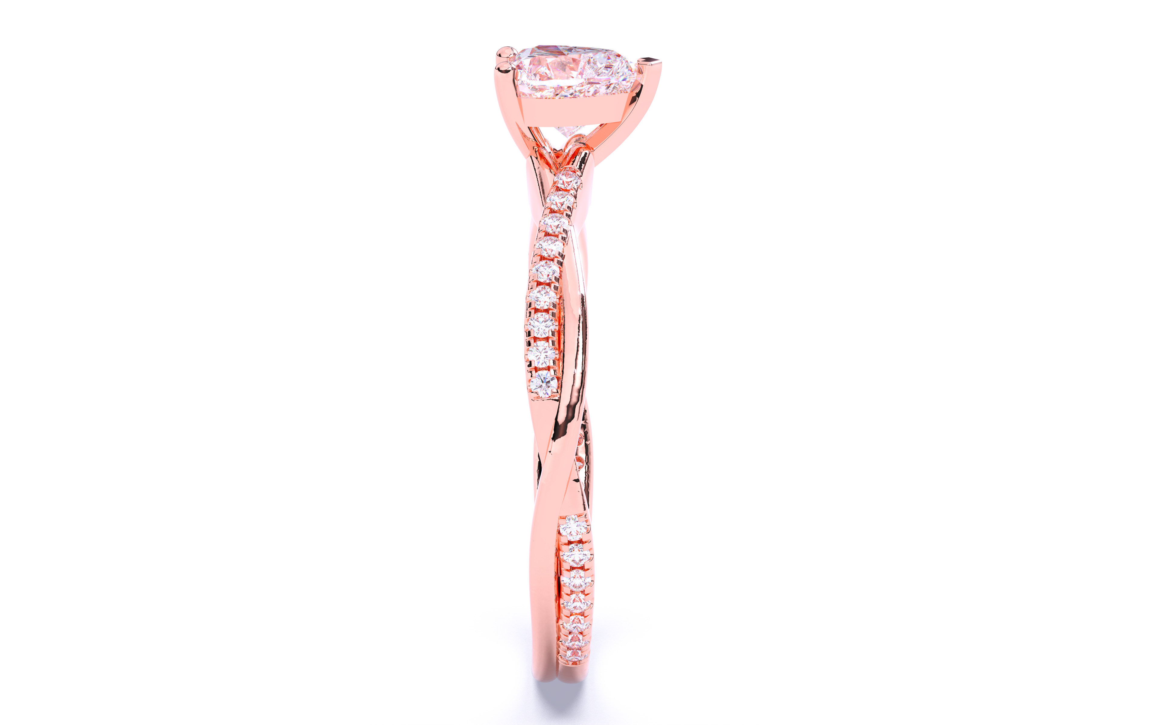 Solitaire Engagement ring 3dm stl renders details  3D print model_22