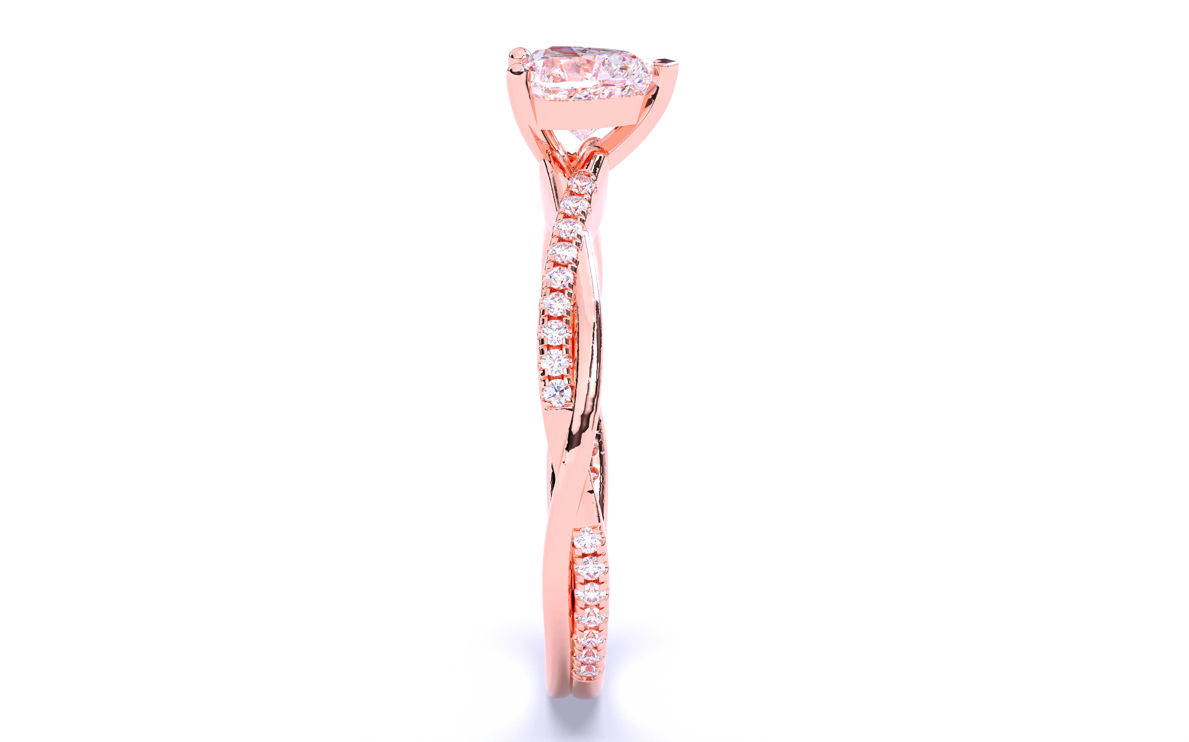 Solitaire Engagement ring 3dm stl renders details  3D print model_23