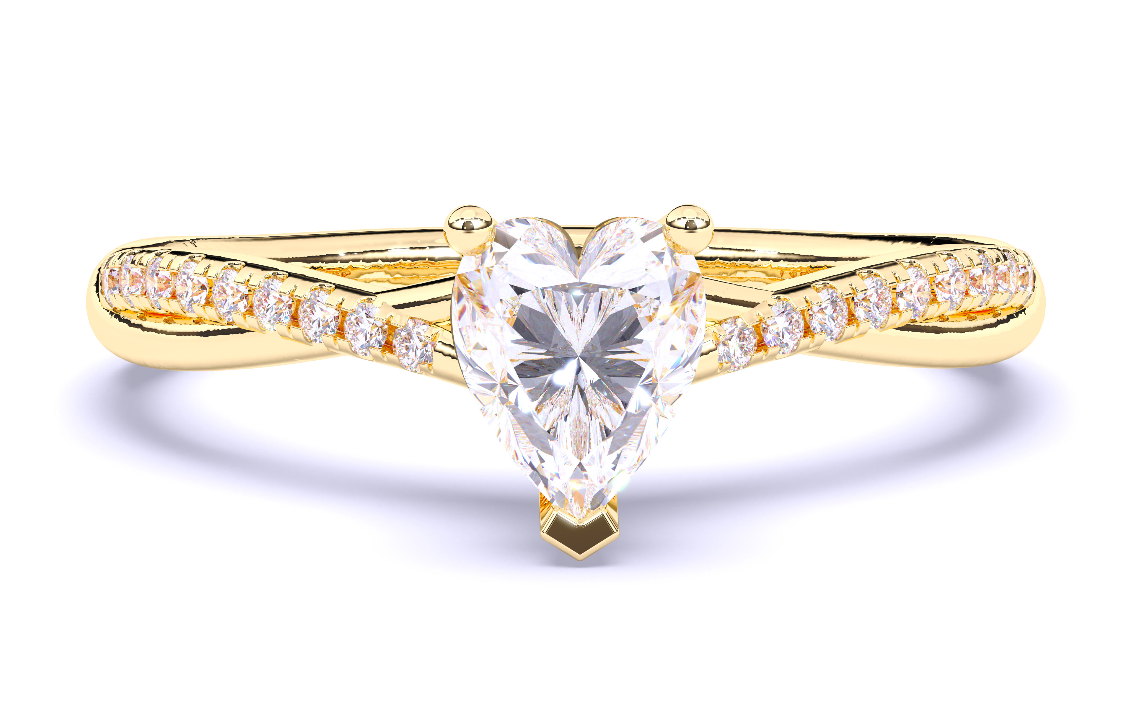 Solitaire Engagement ring 3dm stl renders details  3D print model_17