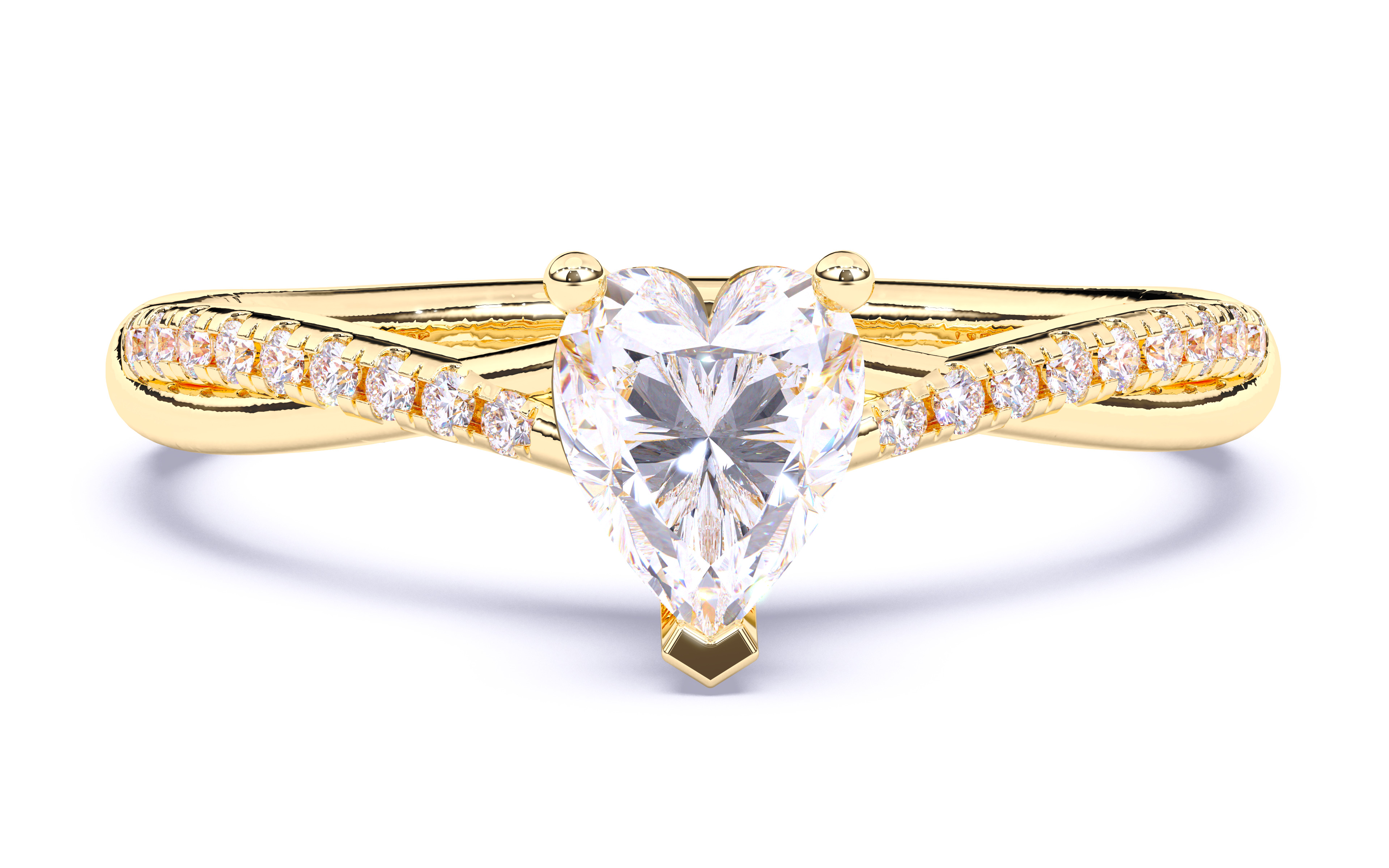 Solitaire Engagement ring 3dm stl renders details  3D print model_16