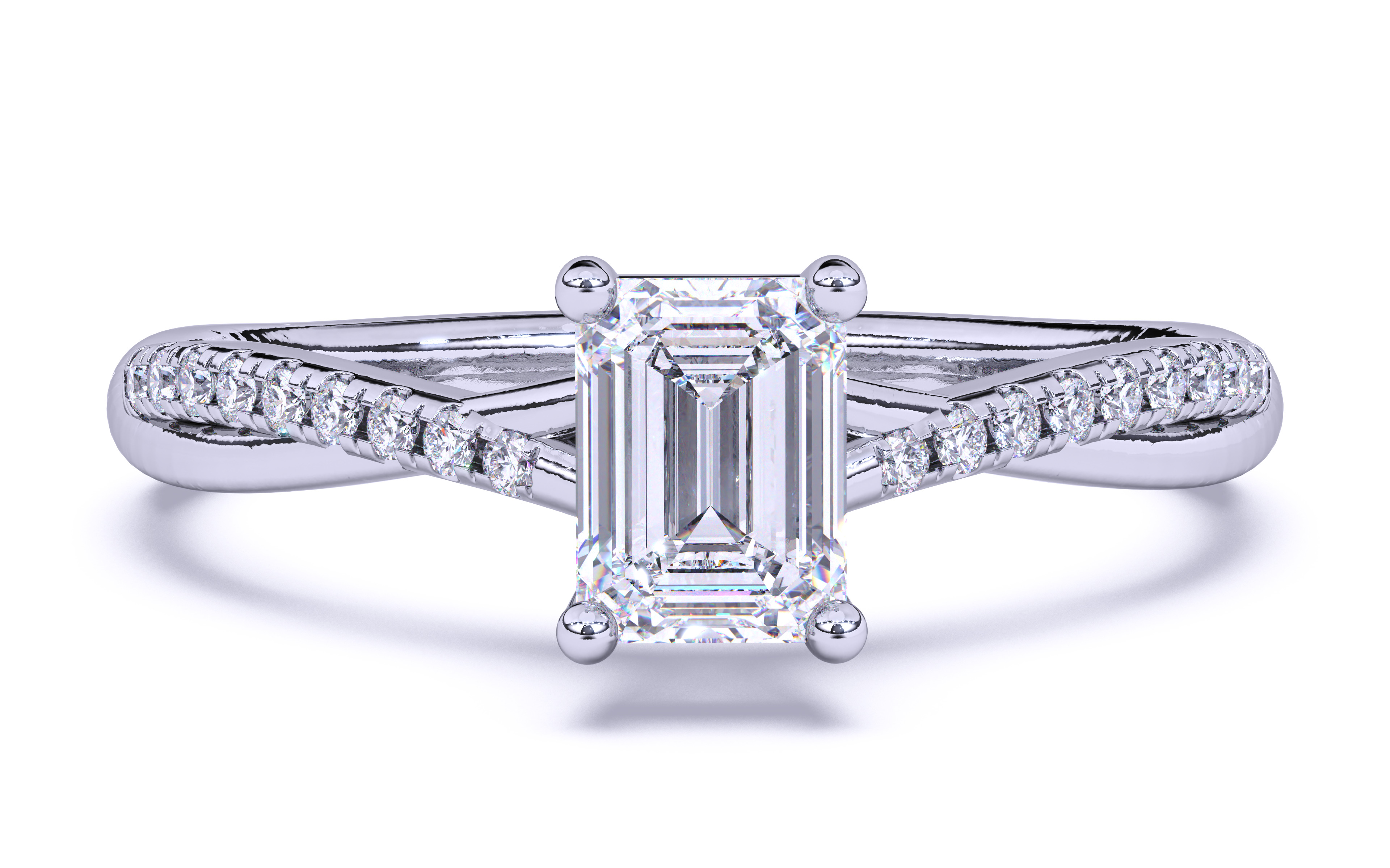 Solitaire Engagement ring 3dm stl renders details 3D print model_15