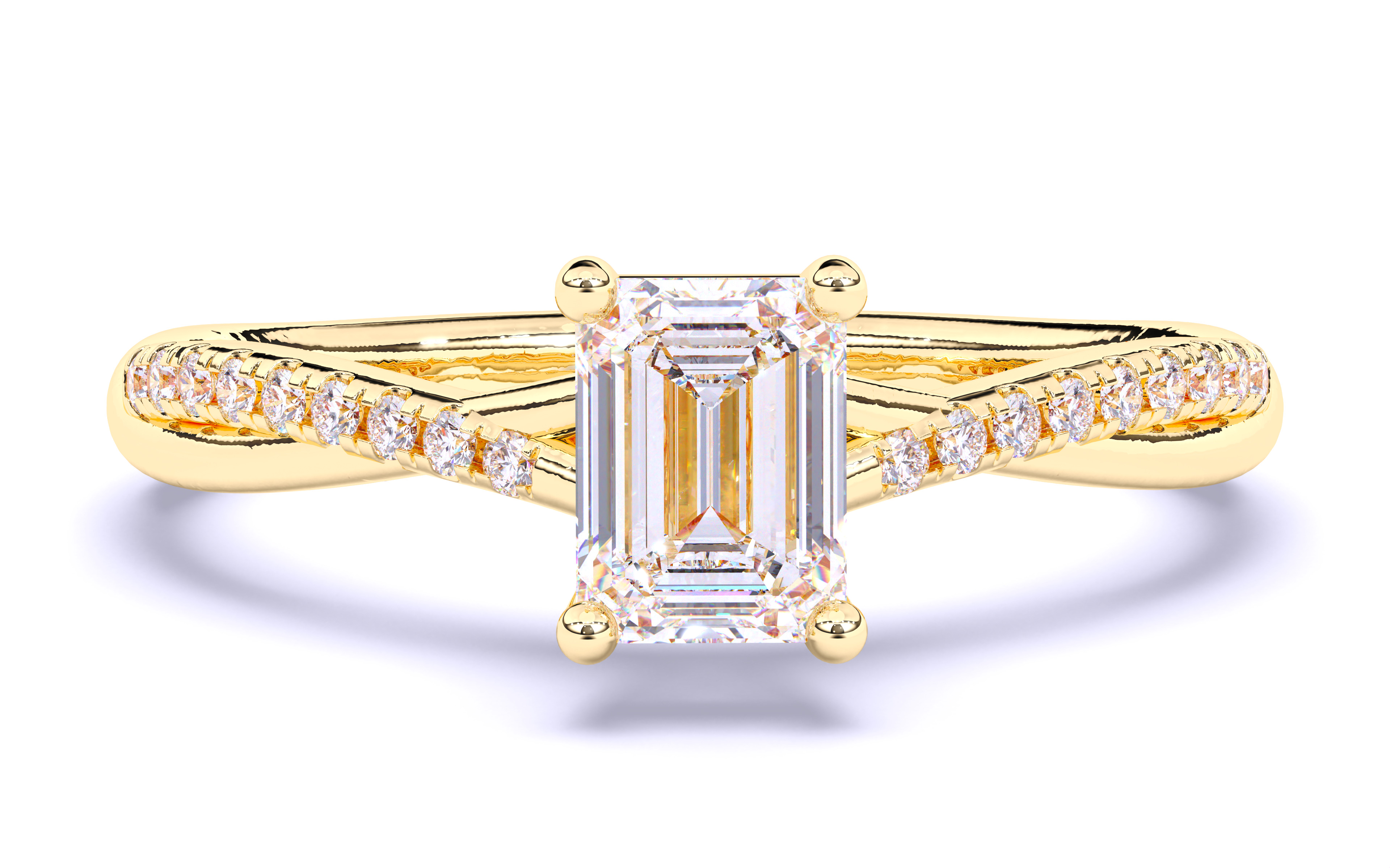 Solitaire Engagement ring 3dm stl renders details 3D print model_17