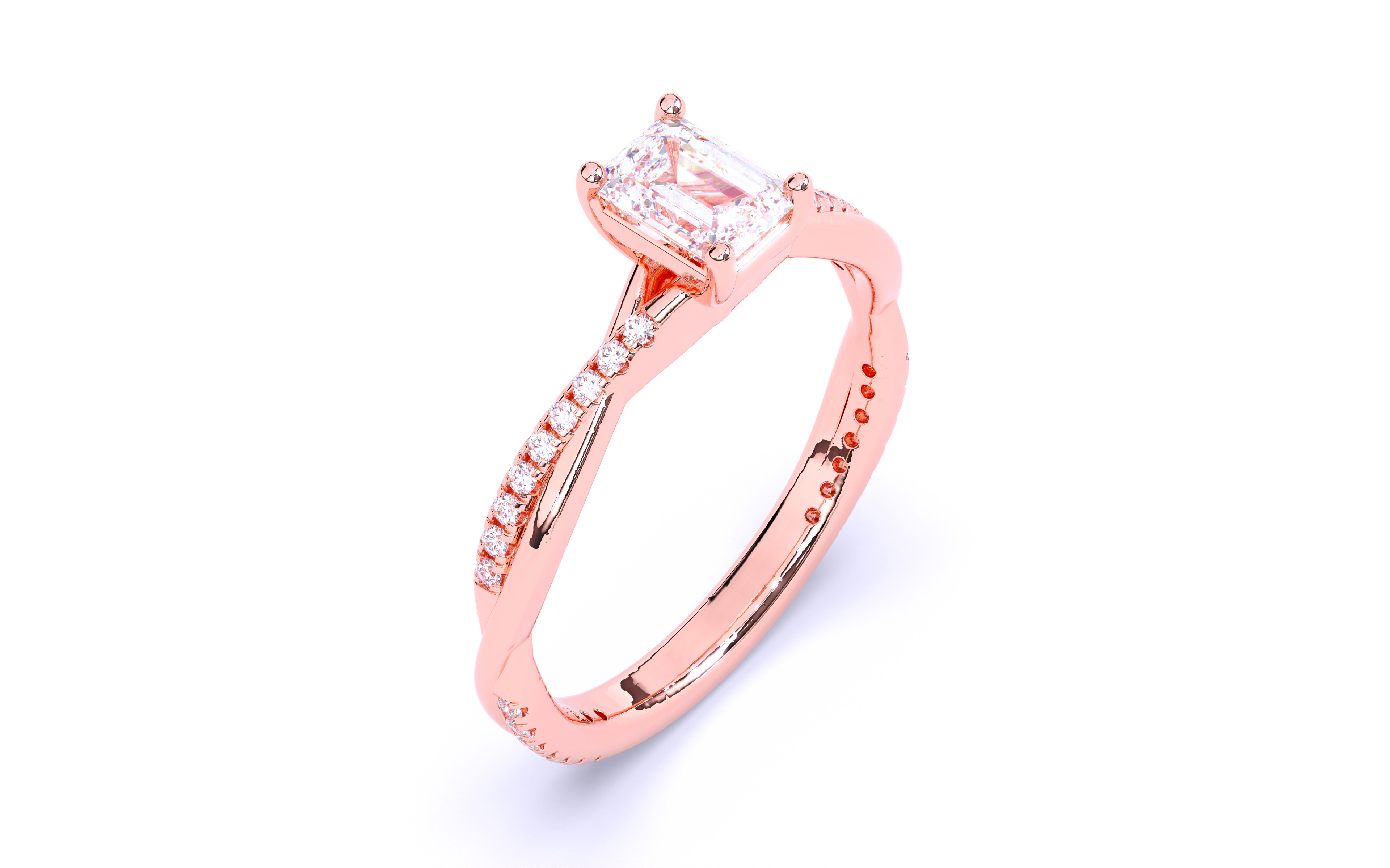 Solitaire Engagement ring 3dm stl renders details 3D print model_20