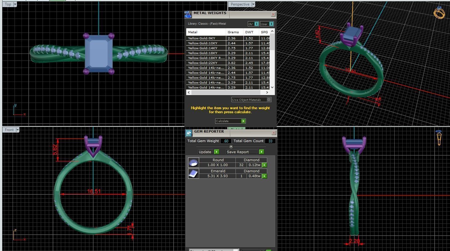 Solitaire Engagement ring 3dm stl renders details 3D print model_1