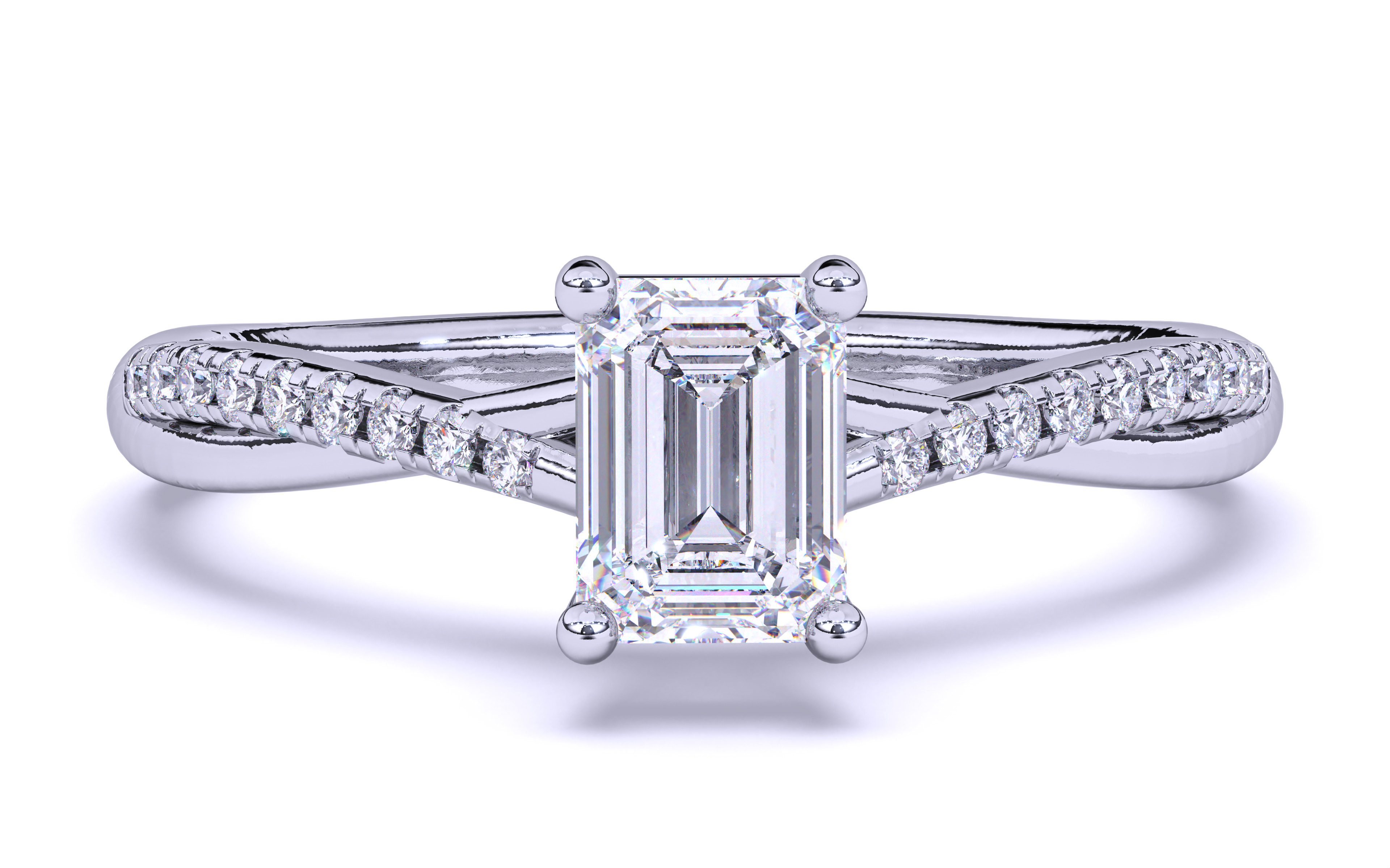 Solitaire Engagement ring 3dm stl renders details 3D print model_14