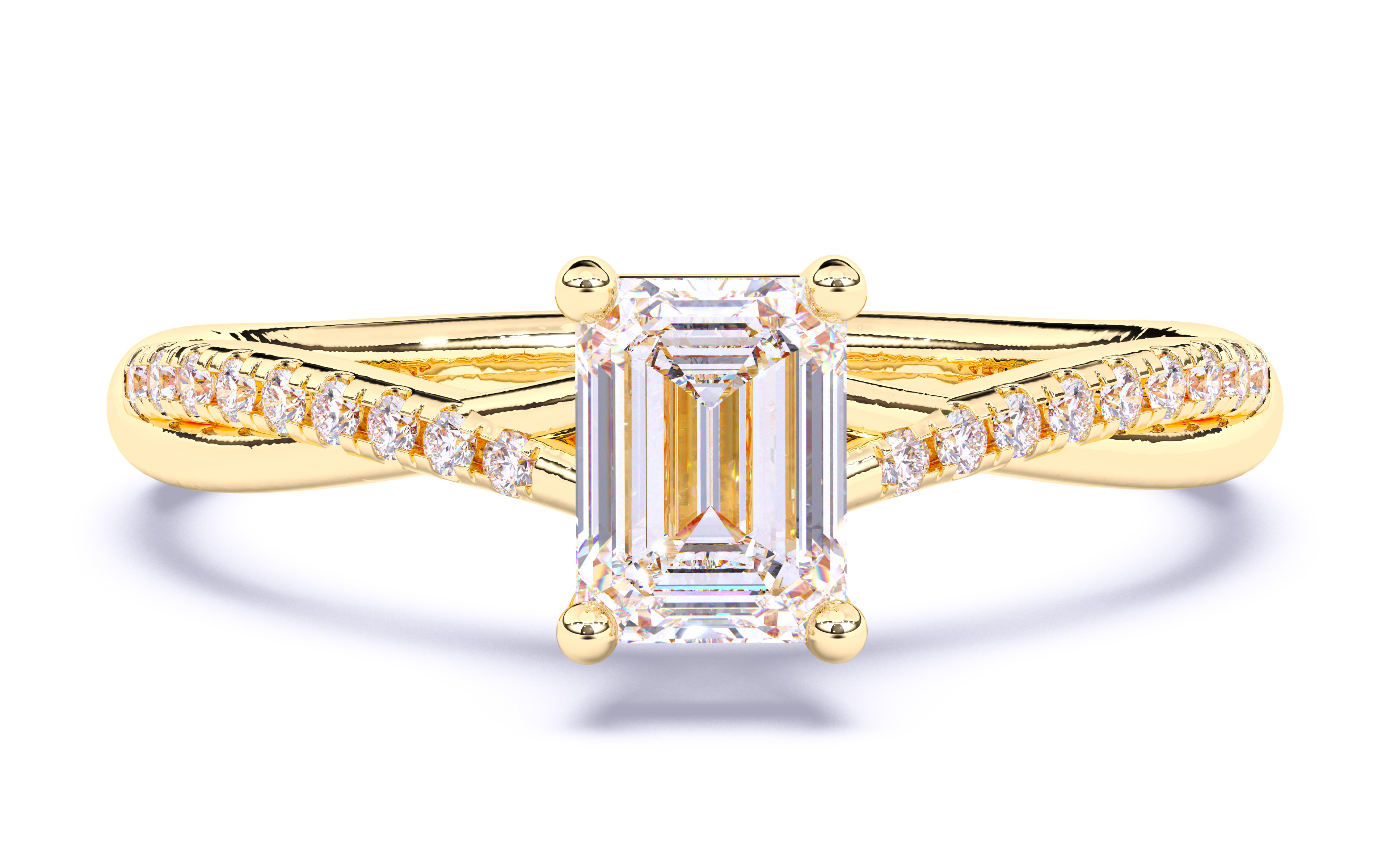 Solitaire Engagement ring 3dm stl renders details 3D print model_16