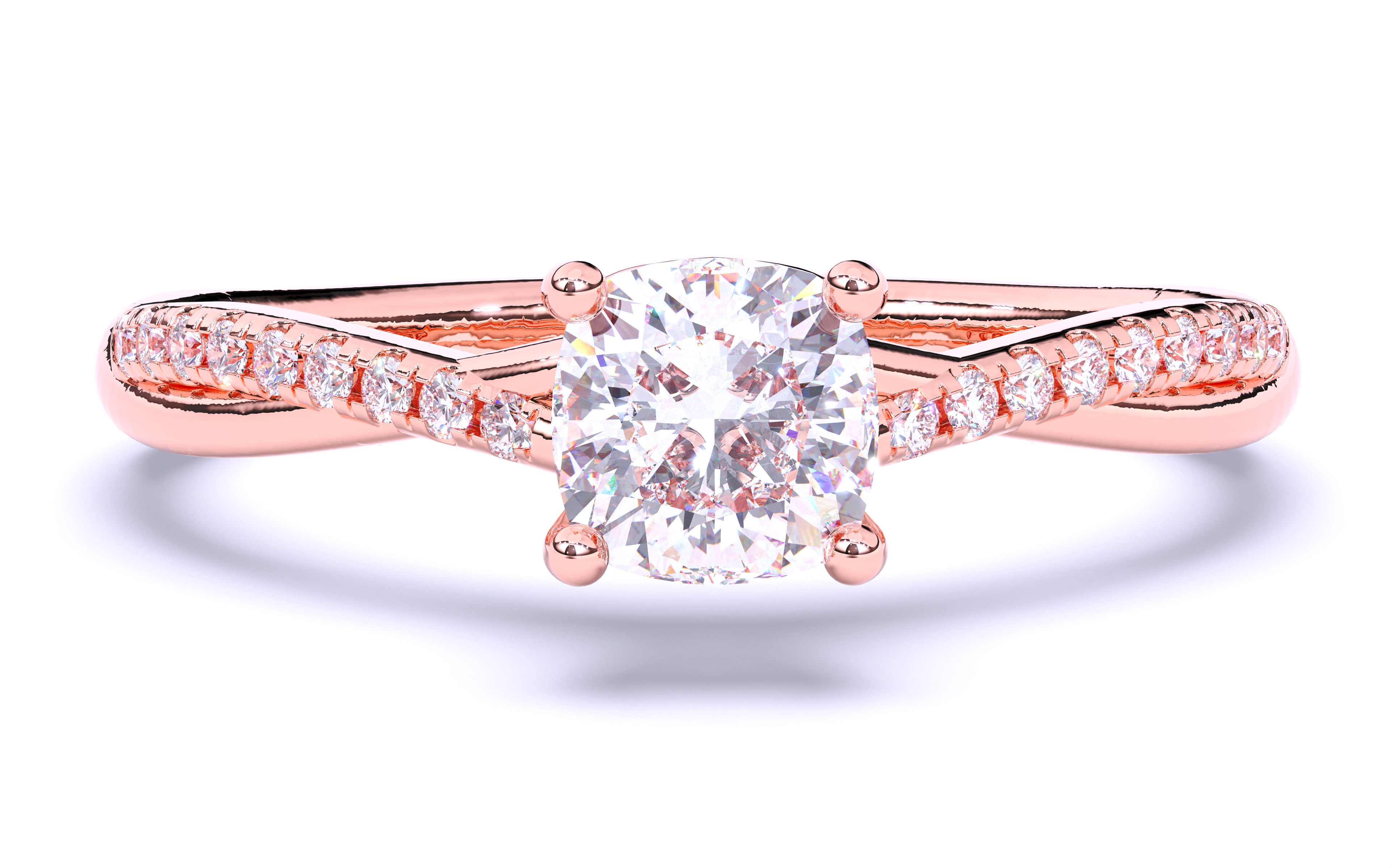 Solitaire Engagement ring 3dm stl renders details  3D print model_13