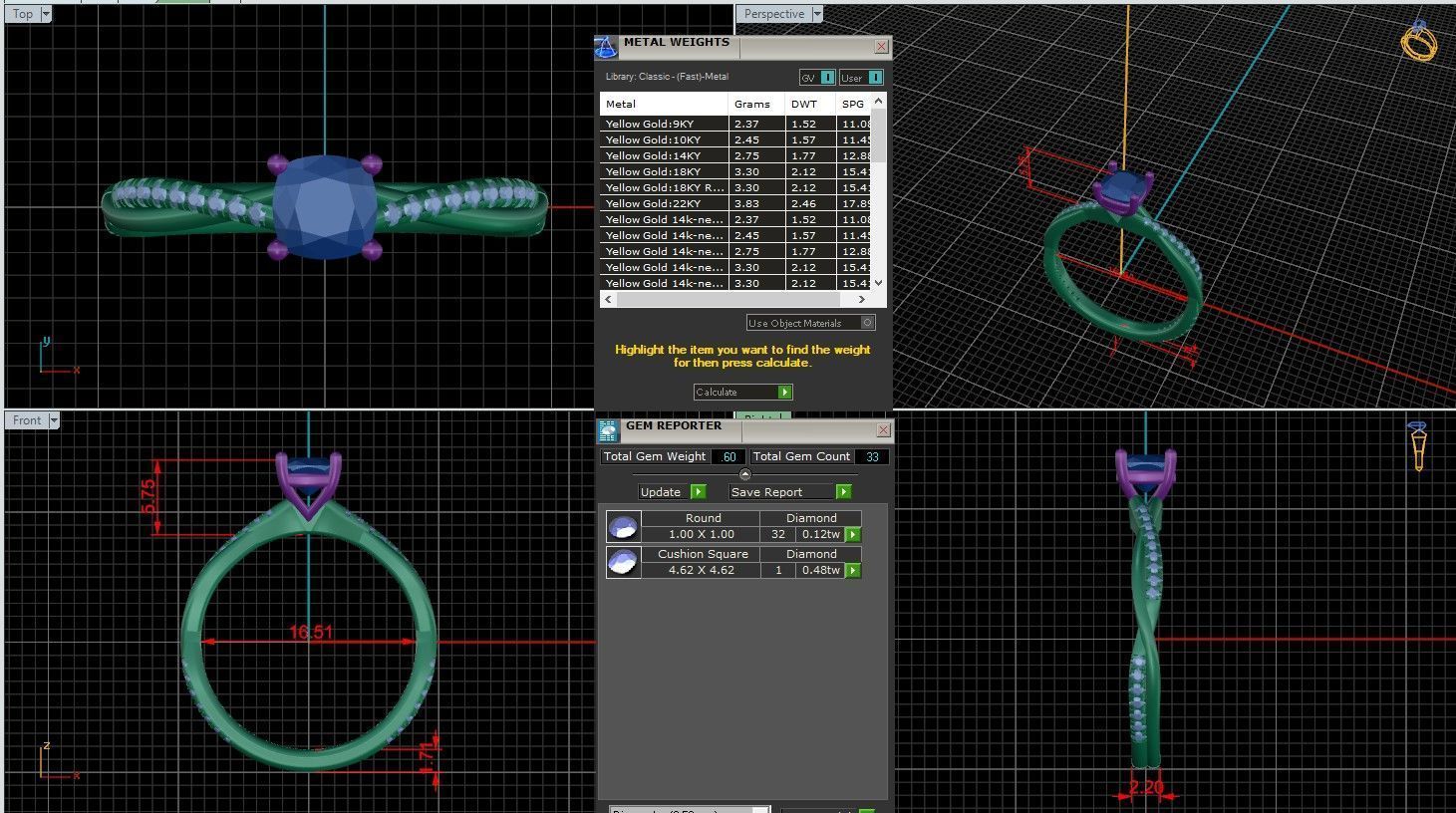 Solitaire Engagement ring 3dm stl renders details  3D print model_1