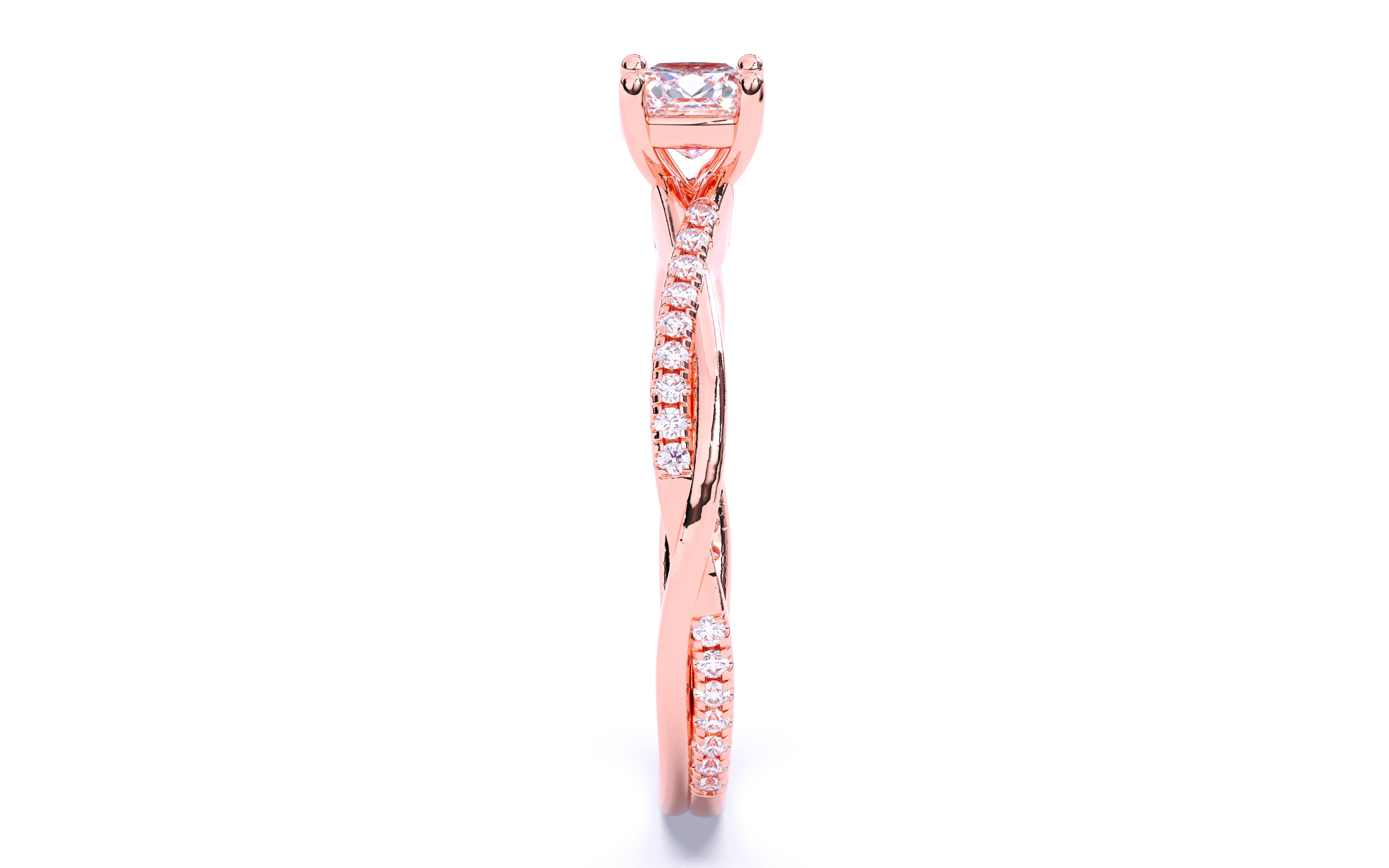 Solitaire Engagement ring 3dm stl renders details  3D print model_22