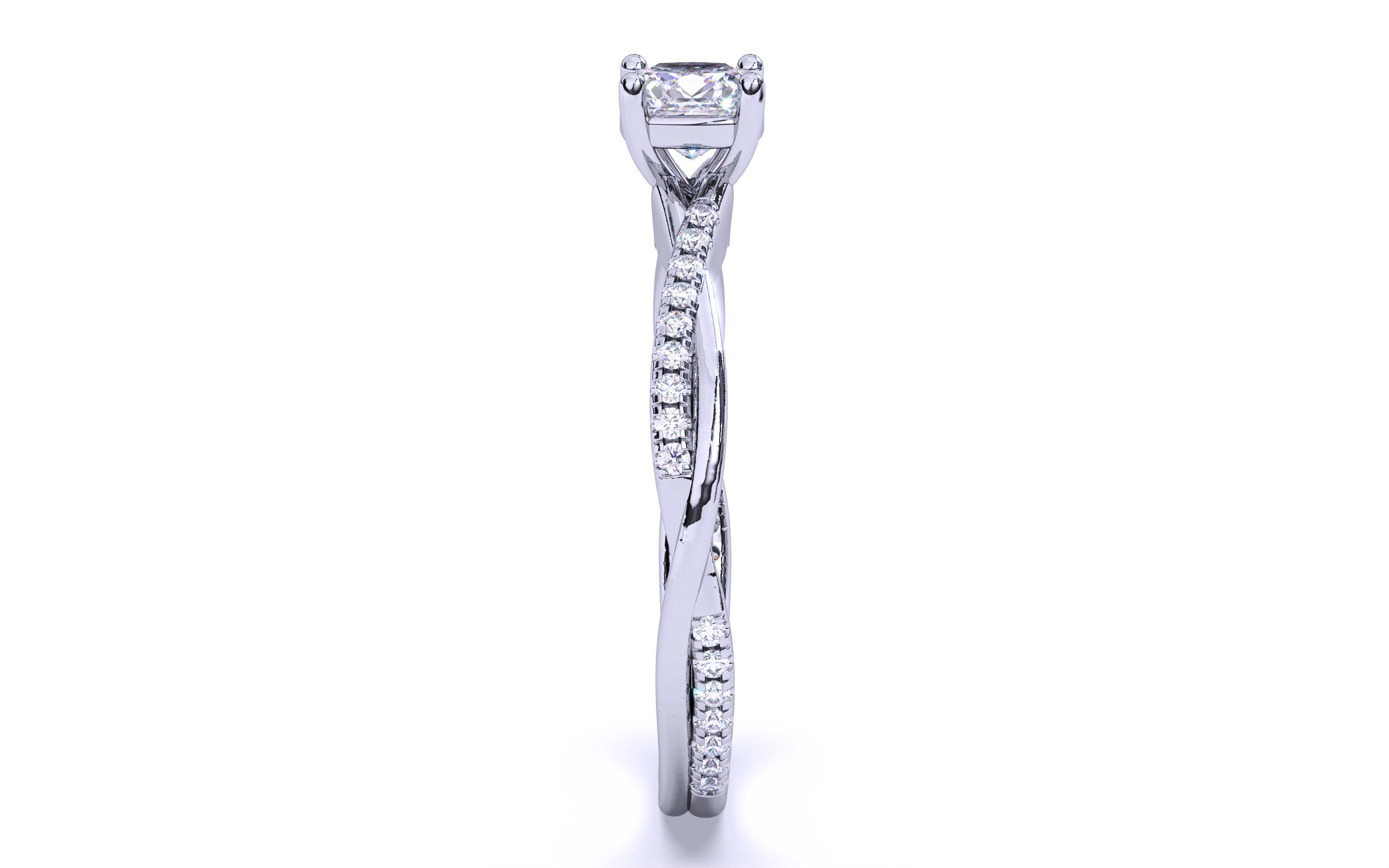 Solitaire Engagement ring 3dm stl renders details  3D print model_24