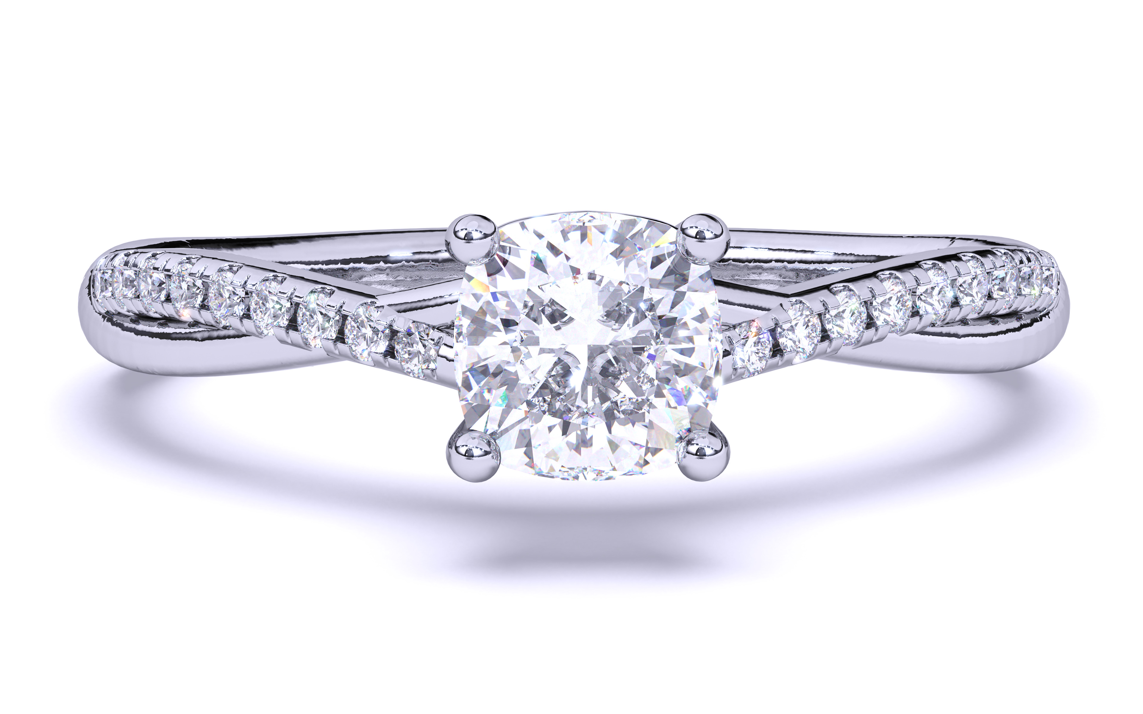 Solitaire Engagement ring 3dm stl renders details  3D print model_14