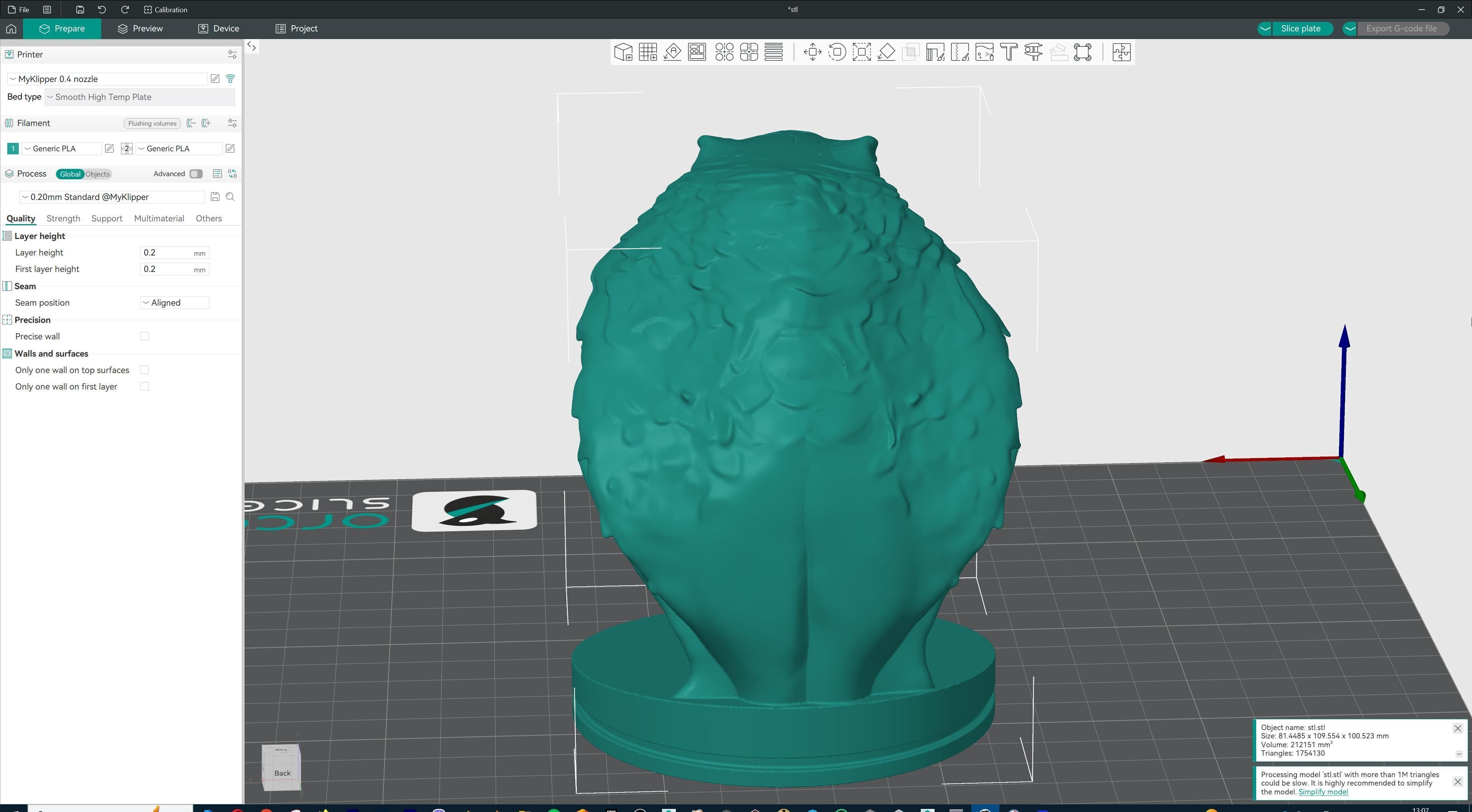 Venomous Serpent Bust  Snake Creature Model 3D print model_23