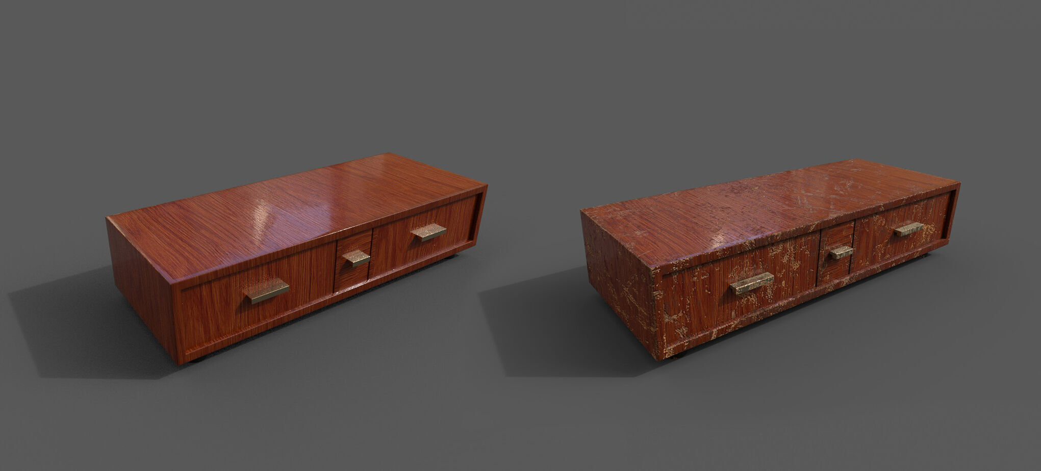 Pack 2 Sets Modern Furniture 3D Model Low-poly 3D model_4