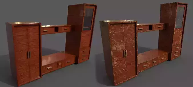 Pack 2 Sets Modern Furniture 3D Model