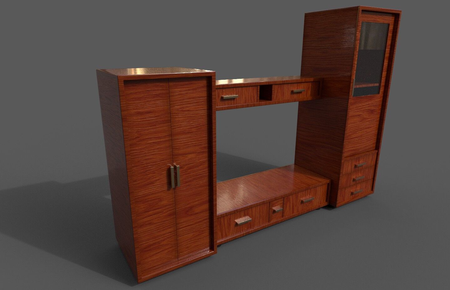 Pack 2 Sets Modern Furniture 3D Model Low-poly 3D model_5