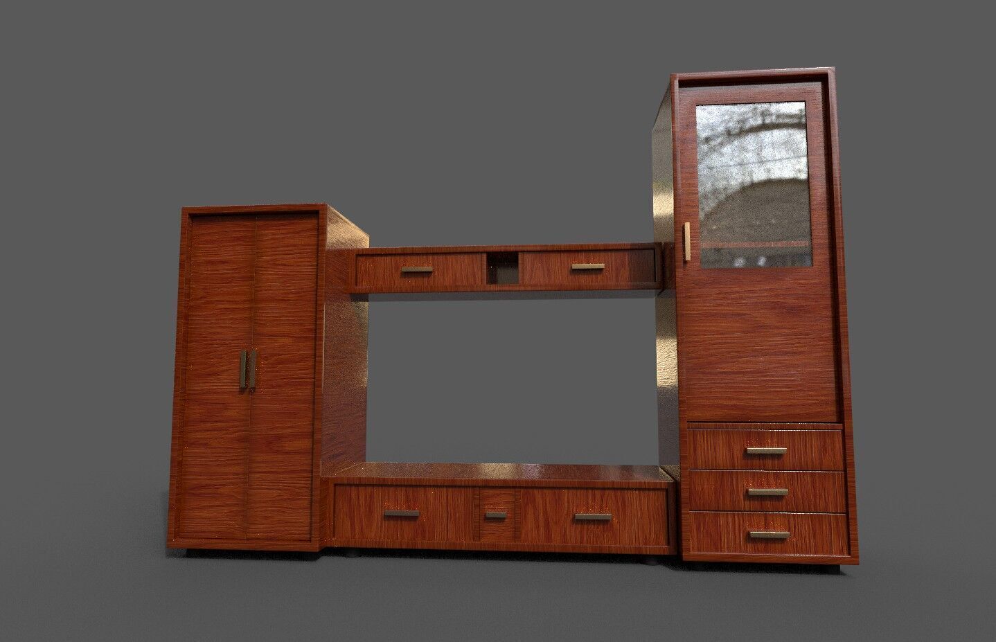 Pack 2 Sets Modern Furniture 3D Model Low-poly 3D model_9