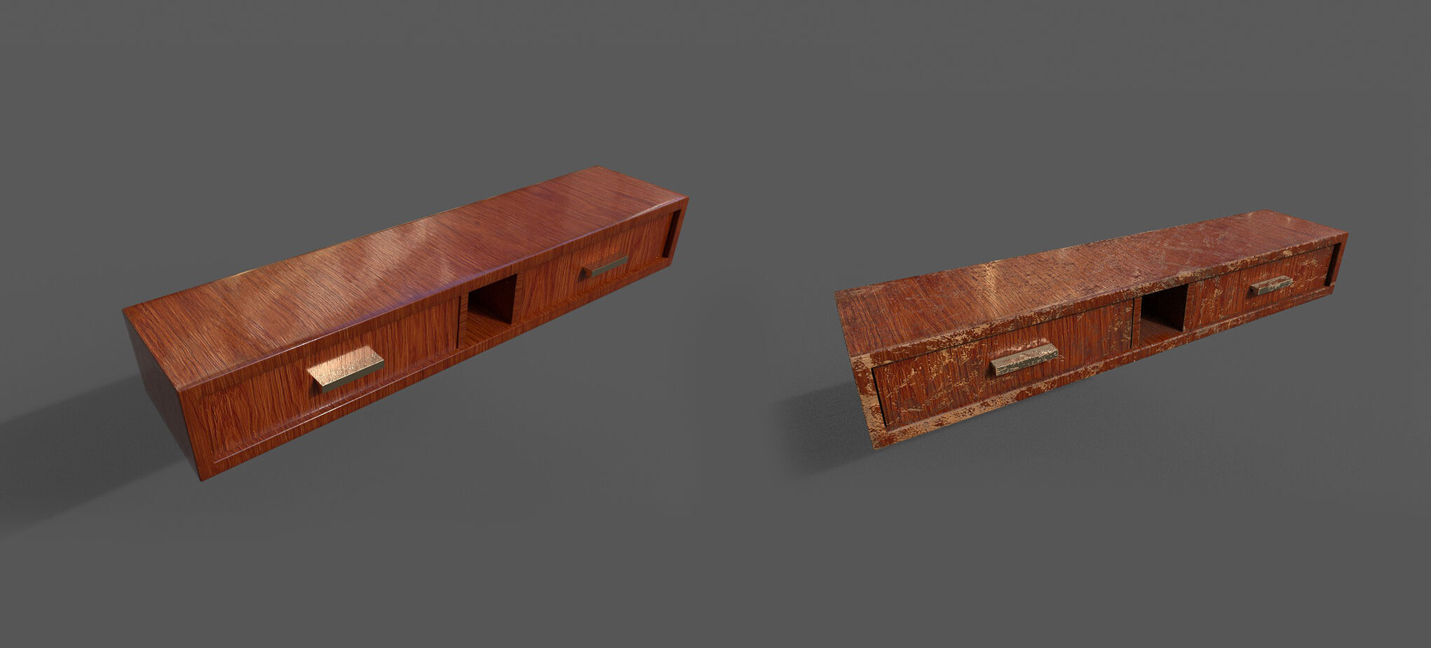 Pack 2 Sets Modern Furniture 3D Model Low-poly 3D model_3