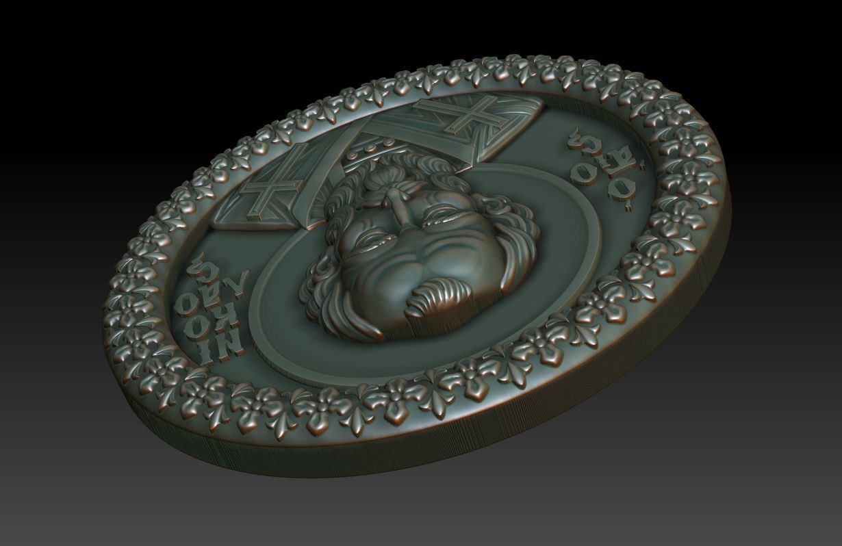 Saint Nicholas Pendant 3D print model_10