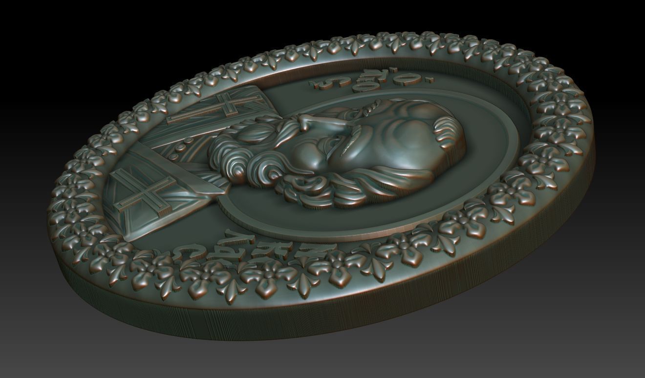 Saint Nicholas Pendant 3D print model_9