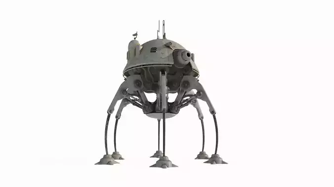 Future sci-fi jellyfish robot 3D model