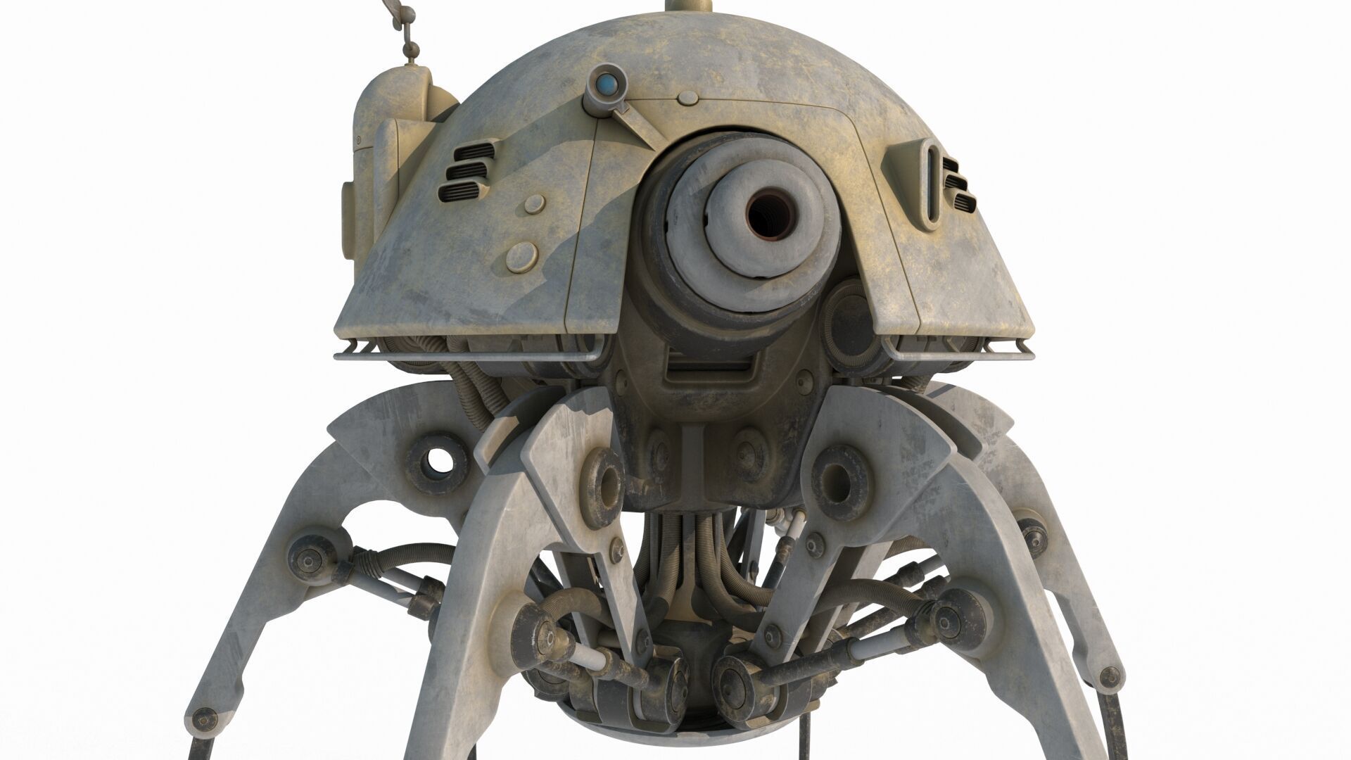 Future sci-fi jellyfish robot 3D model_7