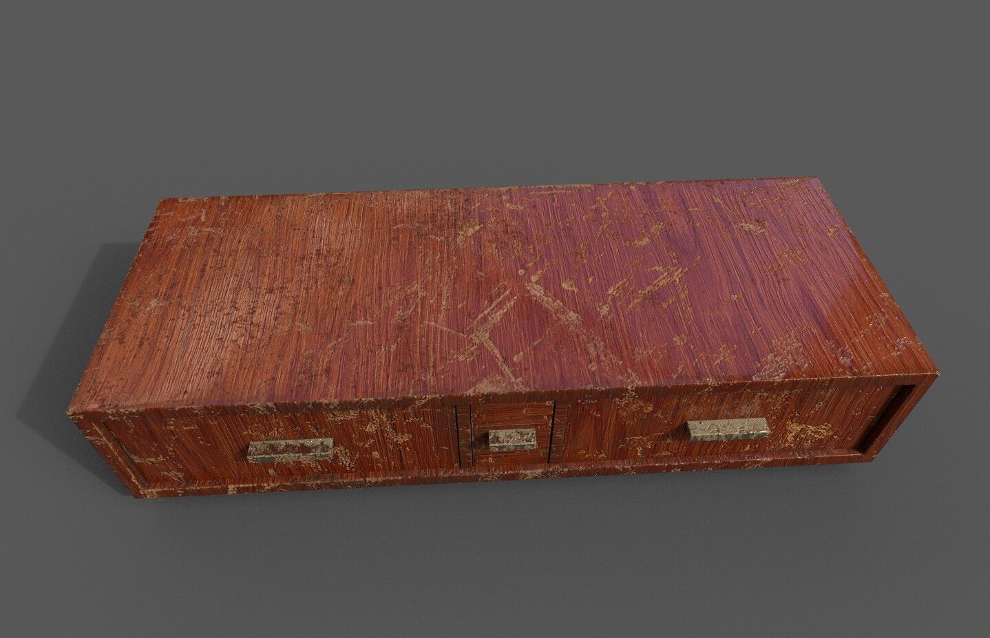 Set Old Modern Furniture 3D Model Terror Low-poly 3D model_29