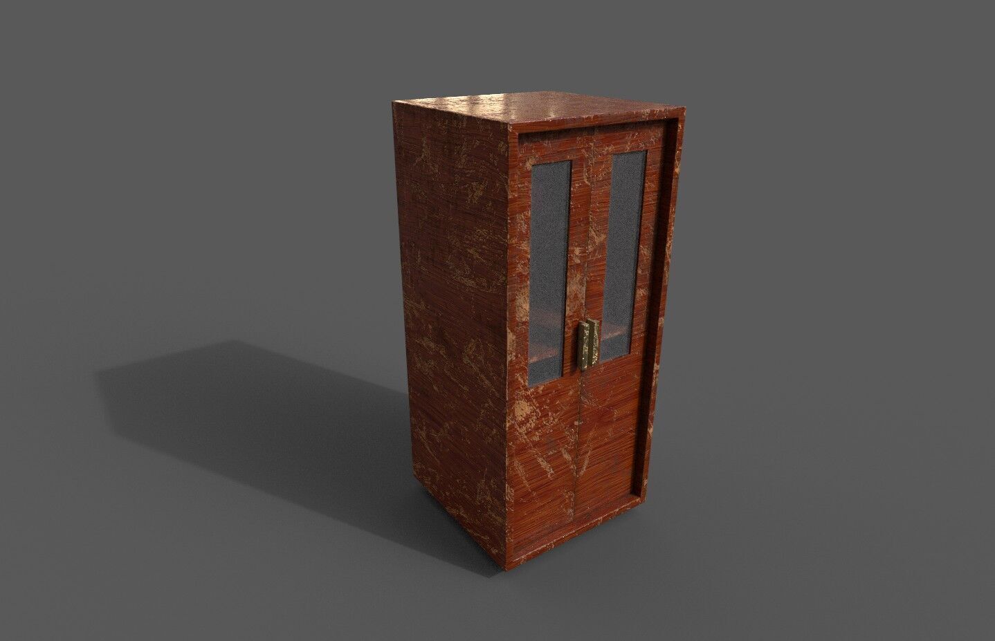 Set Old Modern Furniture 3D Model Terror Low-poly 3D model_6