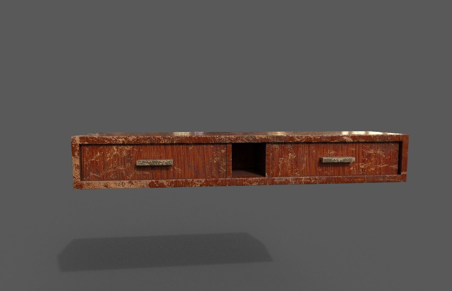 Set Old Modern Furniture 3D Model Terror Low-poly 3D model_13