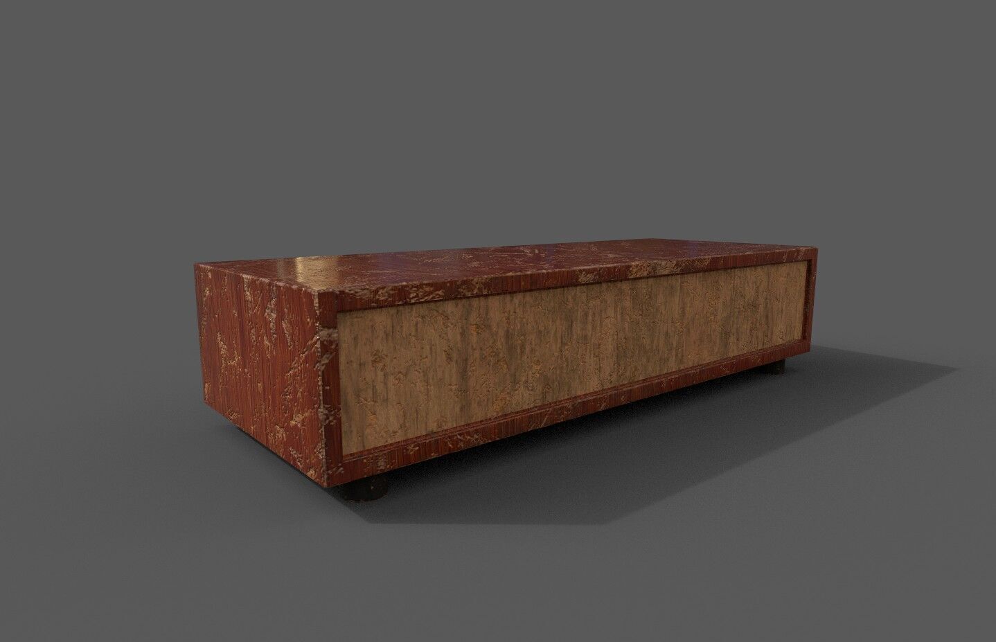 Set Old Modern Furniture 3D Model Terror Low-poly 3D model_24
