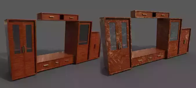 Pack 2 Sets Modern Furniture 3D Model