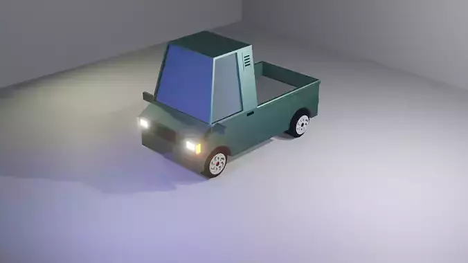 Cartoon Low Poly Car 03