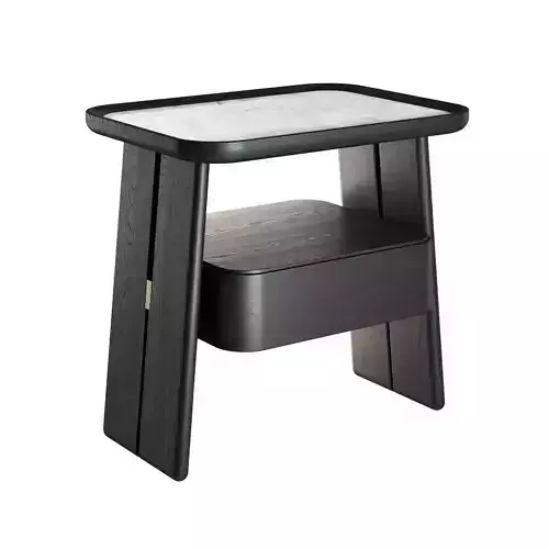 Duo Bedside Table by Poltrona Frau