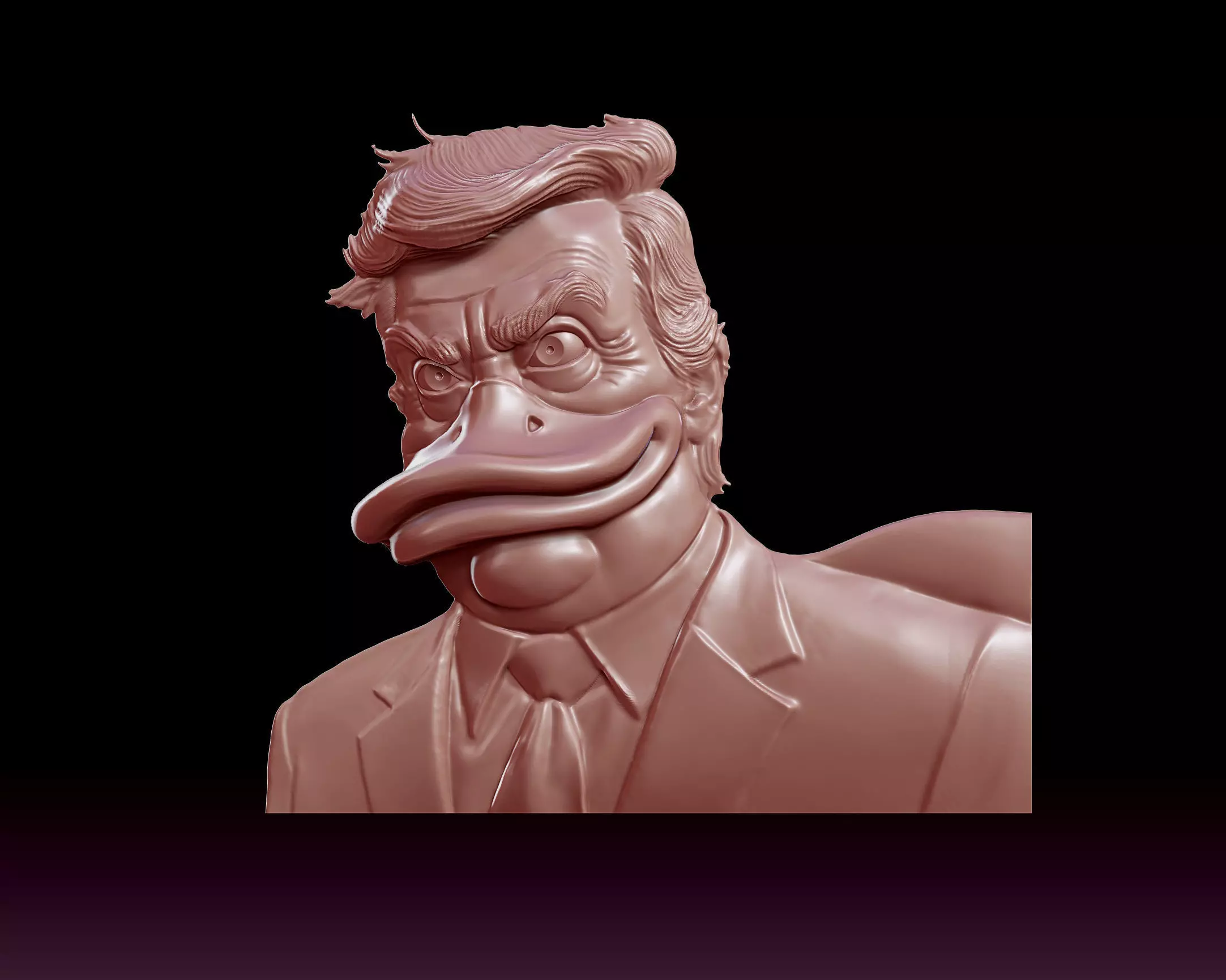 donald trump 3D print model_0