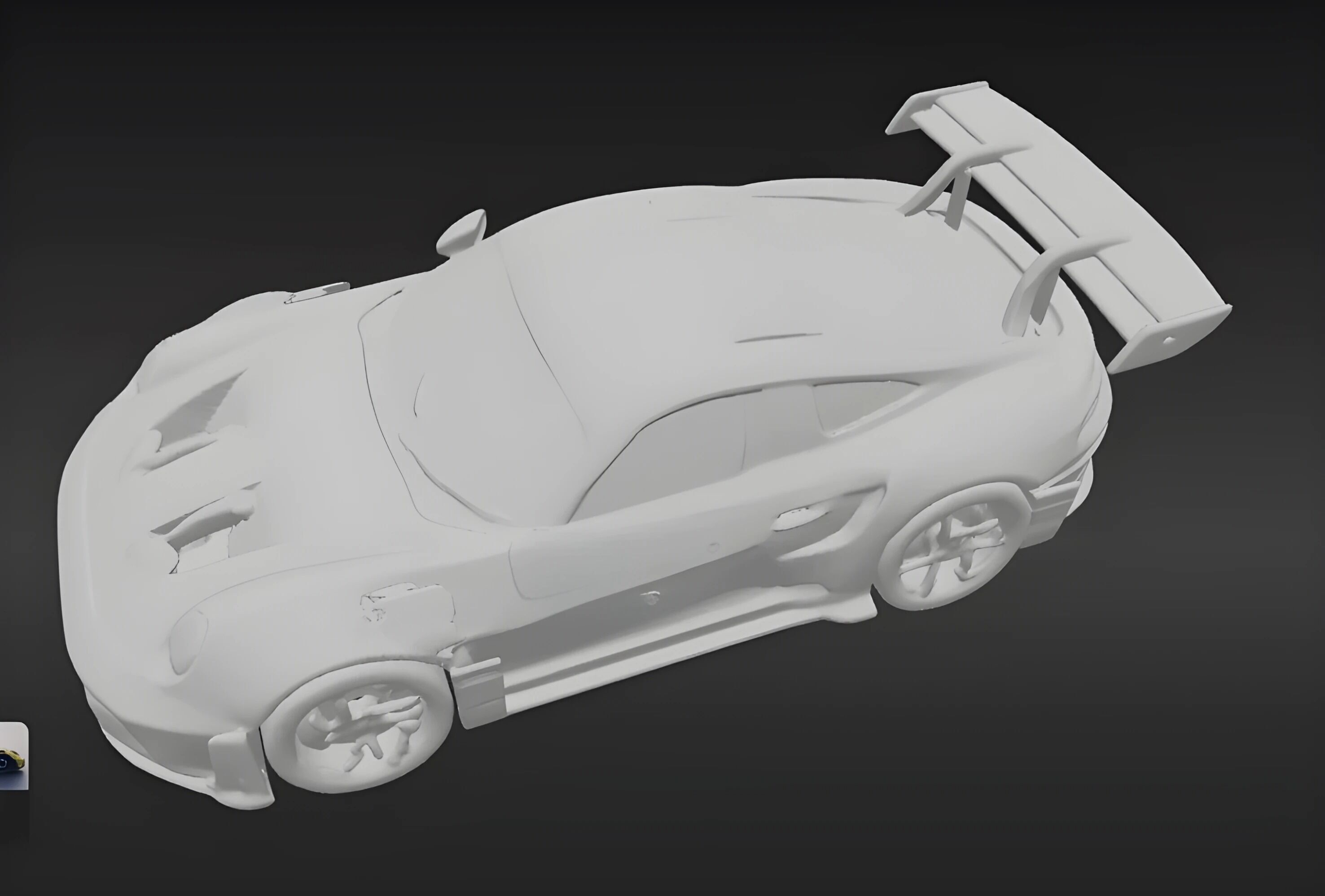 Porsche 911 GT3 RS 992 3D Model Low-poly 3D model_5