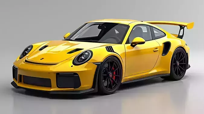 Porsche 911 GT3 RS 992 3D Model Low-poly 3D model