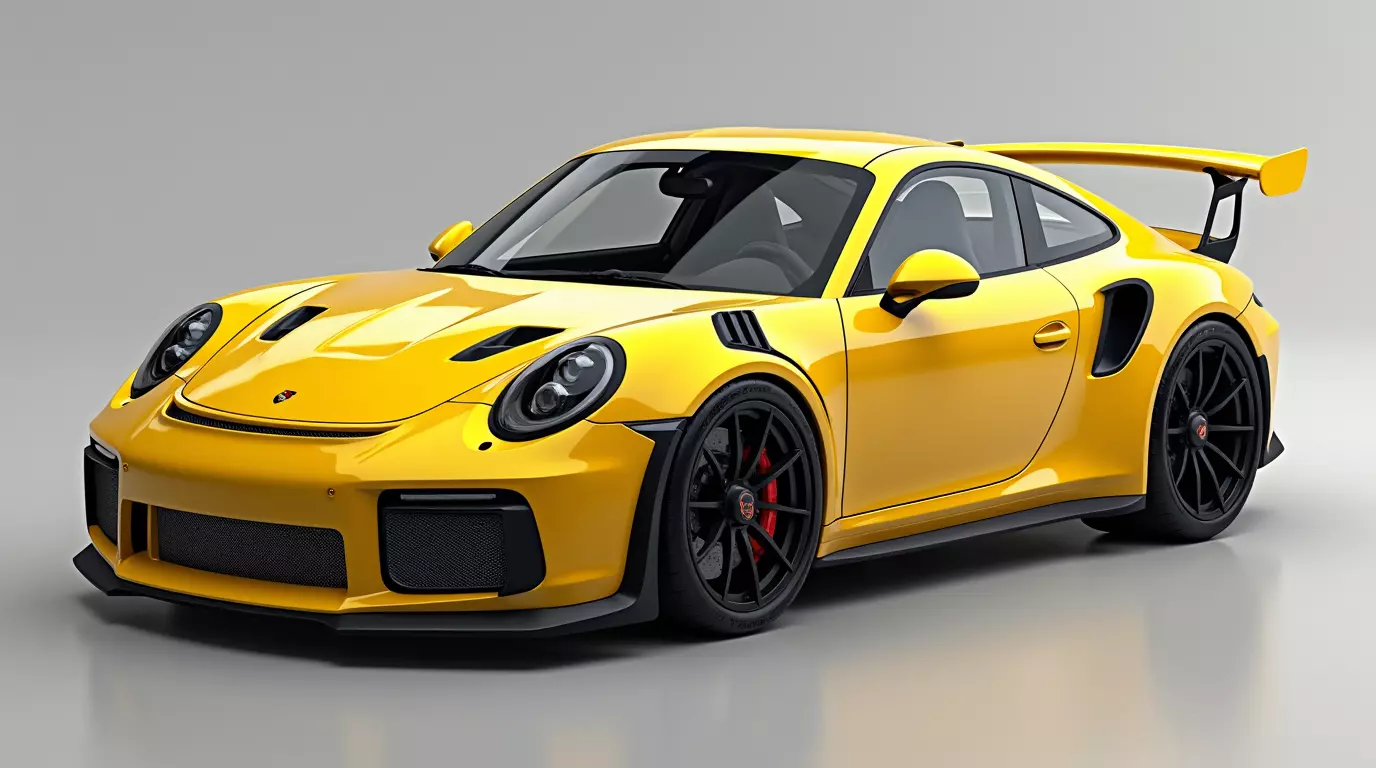 Porsche 911 GT3 RS 992 3D Model Low-poly 3D model_0