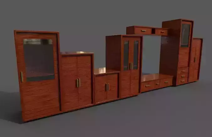 Set Modern Furniture 3D Model