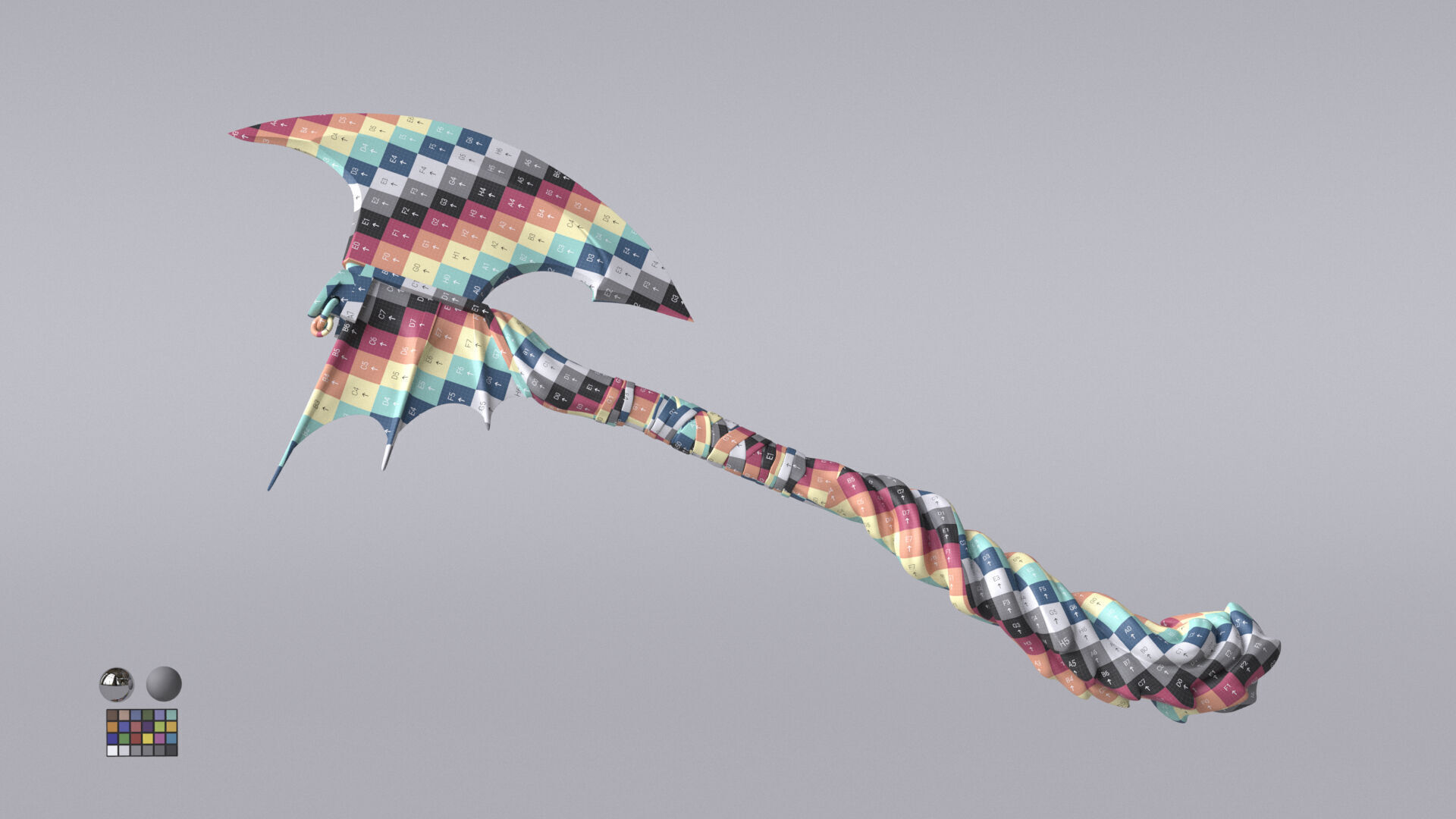 Fantasy Axe  3D model_14