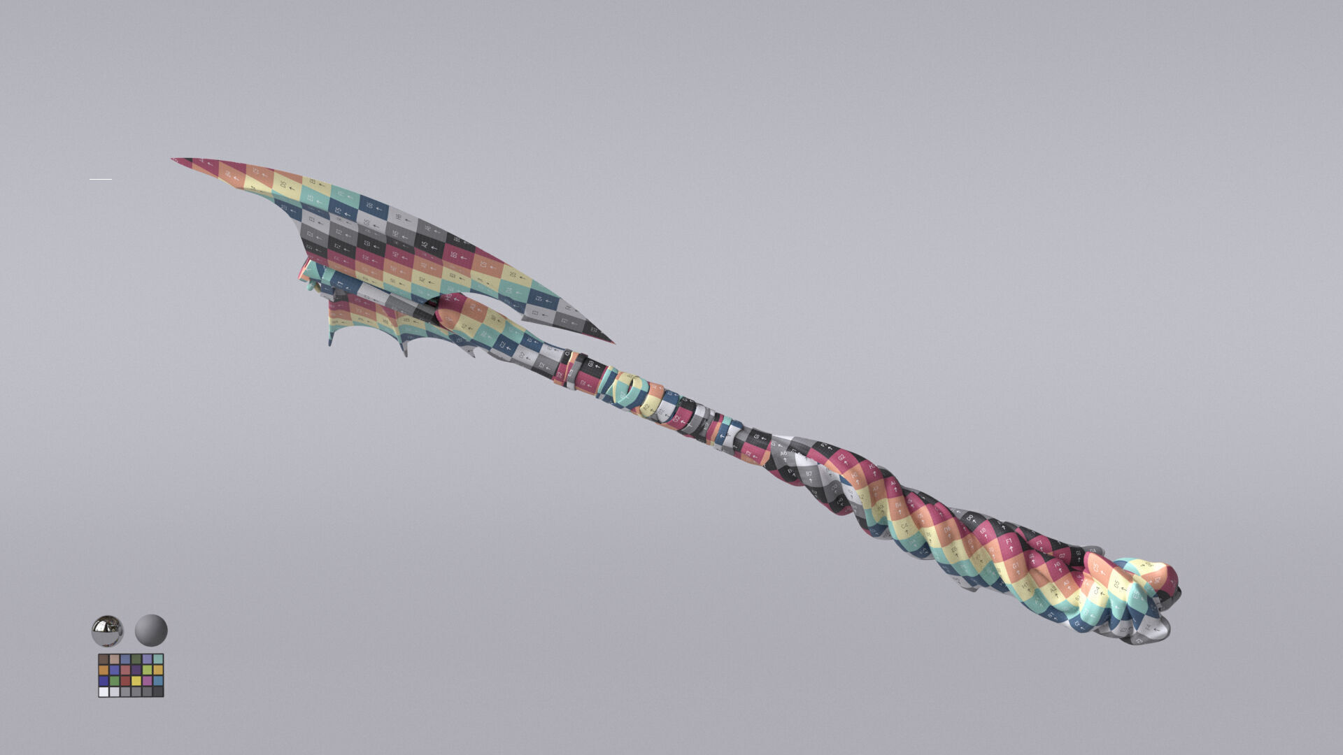 Fantasy Axe  3D model_17