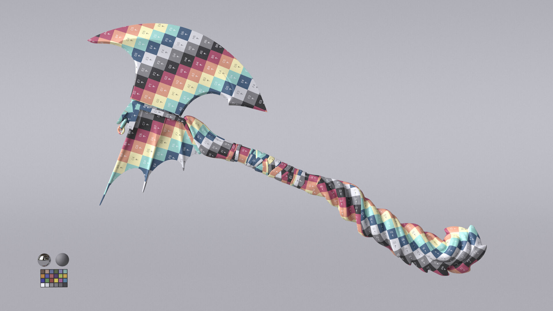 Fantasy Axe  3D model_15