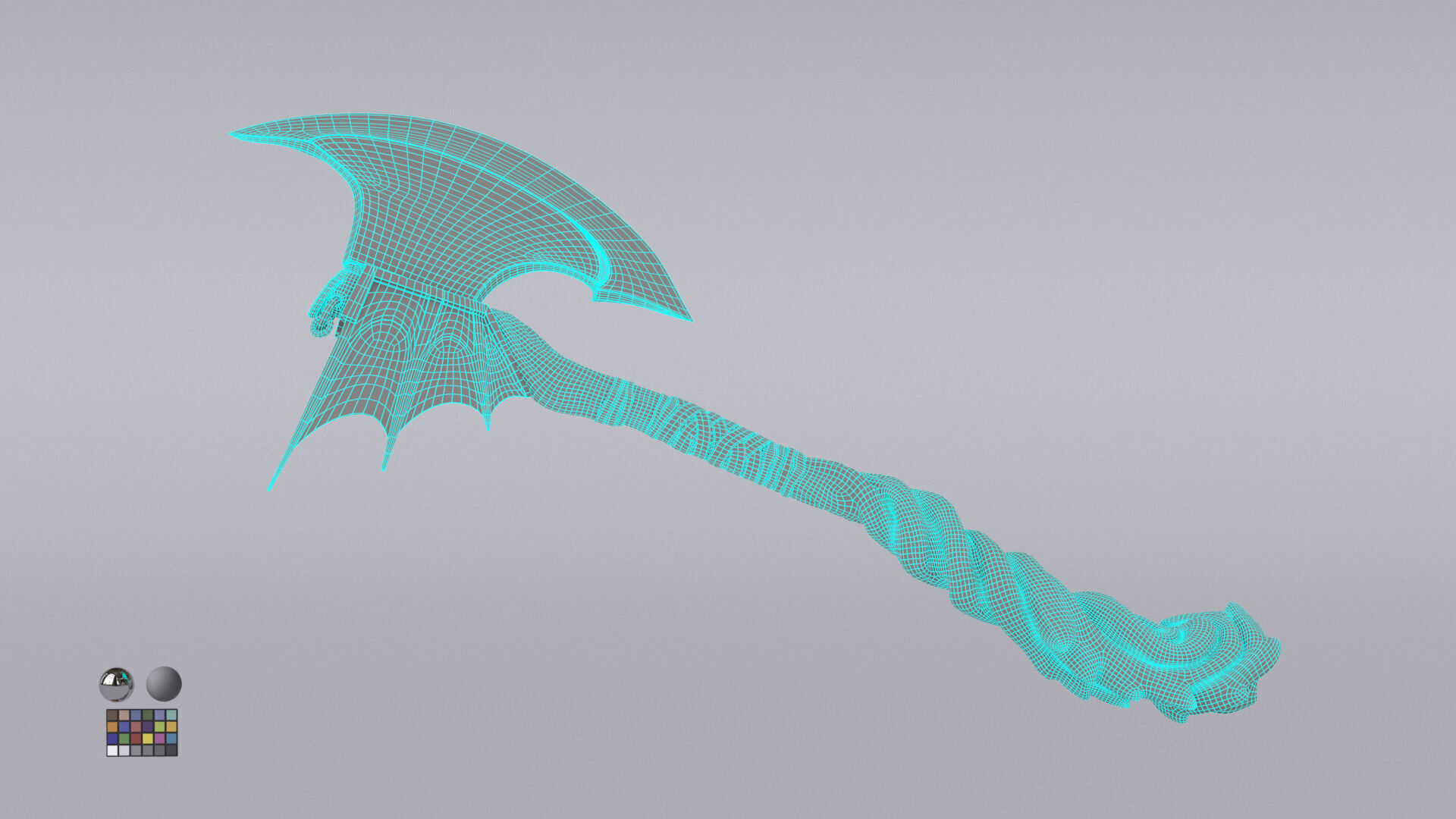 Fantasy Axe  3D model_24